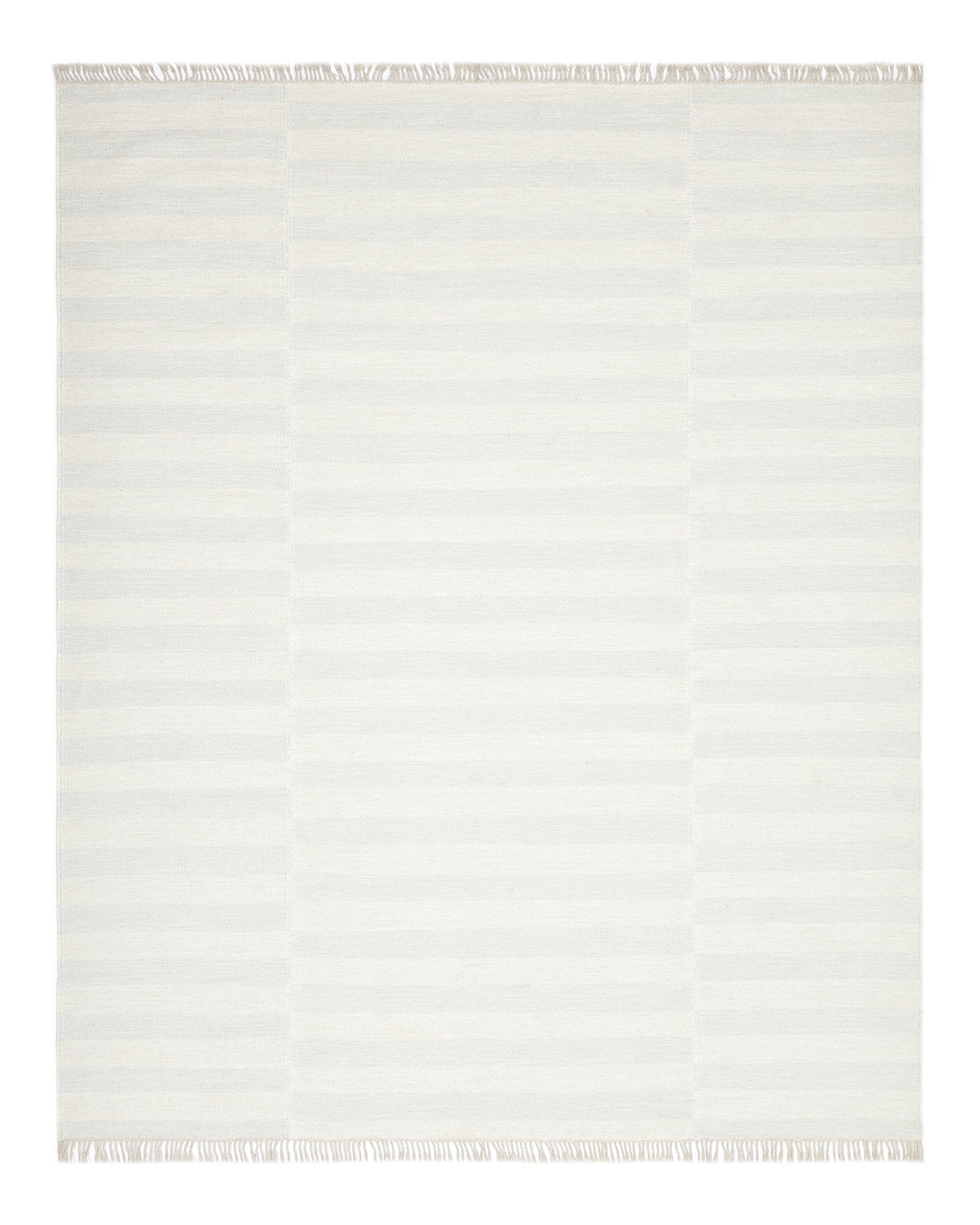 Louella Hand Woven Contemporary Striped Ivory Area Rug