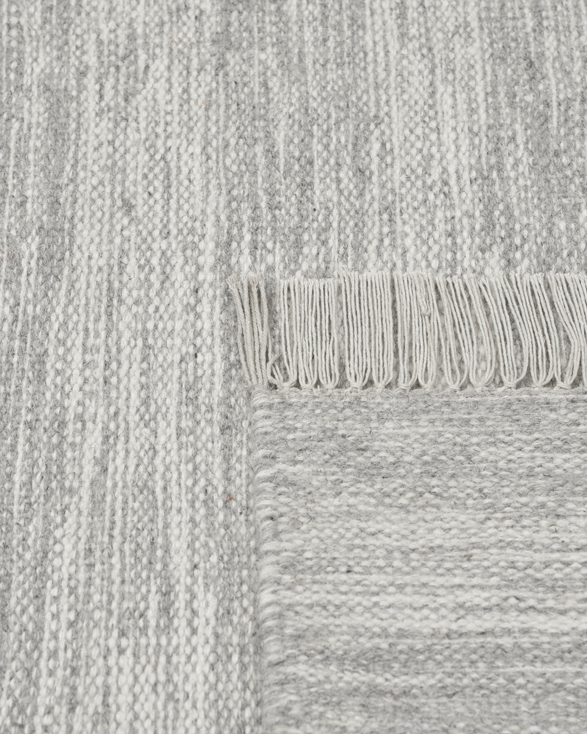 Louella Hand Woven Contemporary Striped Gray Area Rug