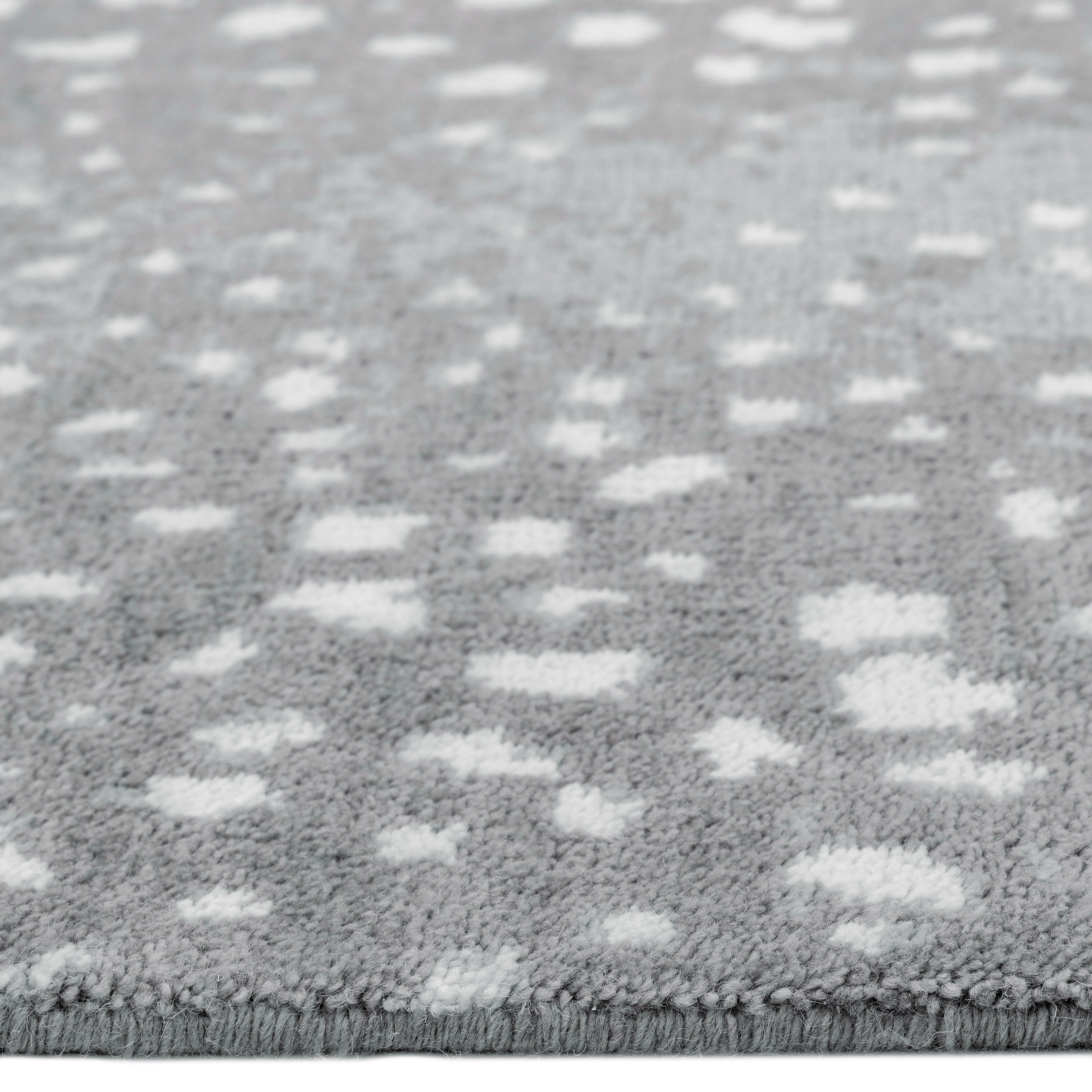 Louis Hand Knotted Contemporary Animal Gray Area Rug