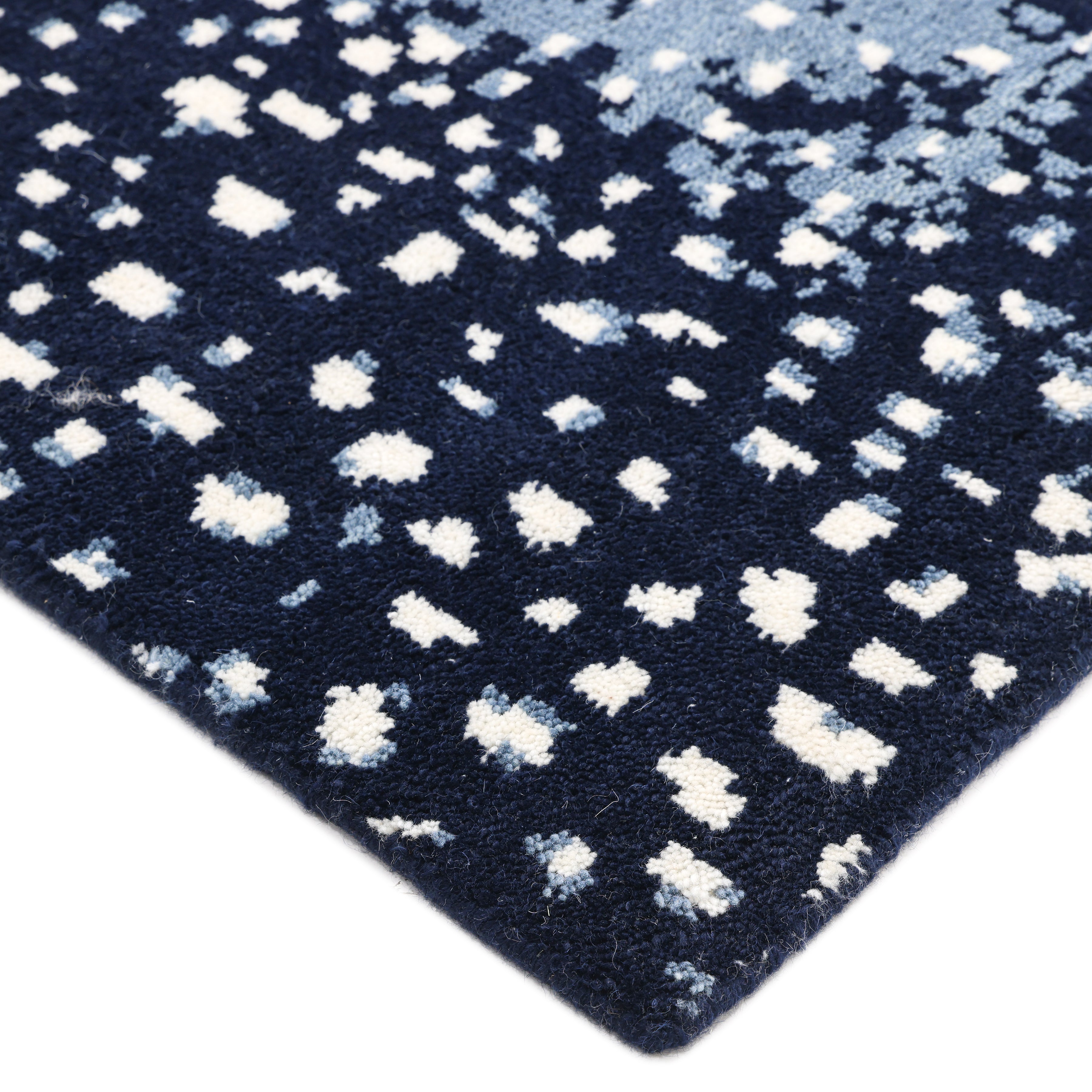 Louis Hand Knotted Contemporary Animal Blue Area Rug