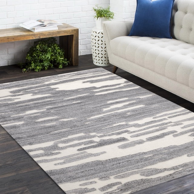 Maverick Wool Hand Knotted Contemporary Area Rug