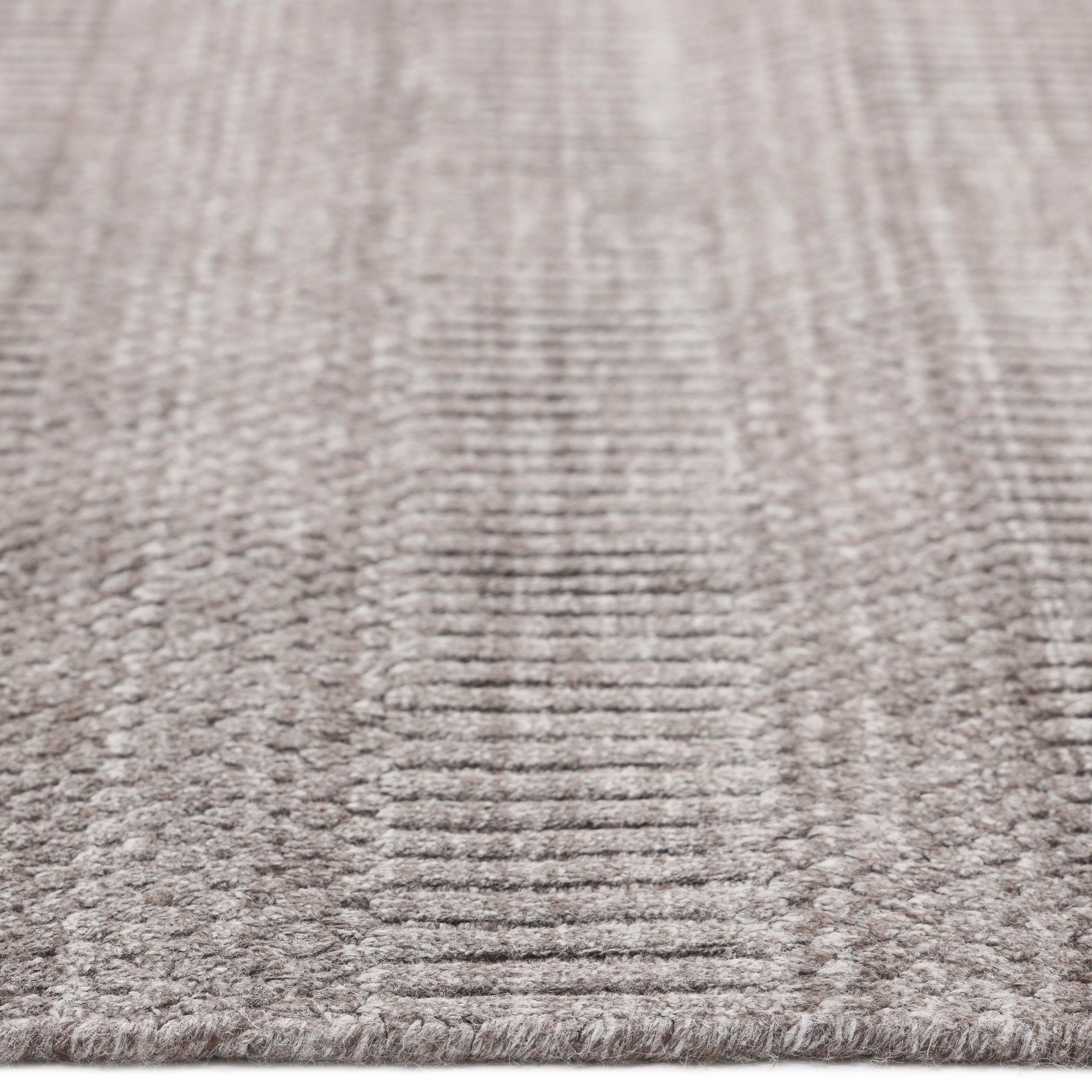 Sanam Hand-Loomed Contemporary Striped Brown Area Rug