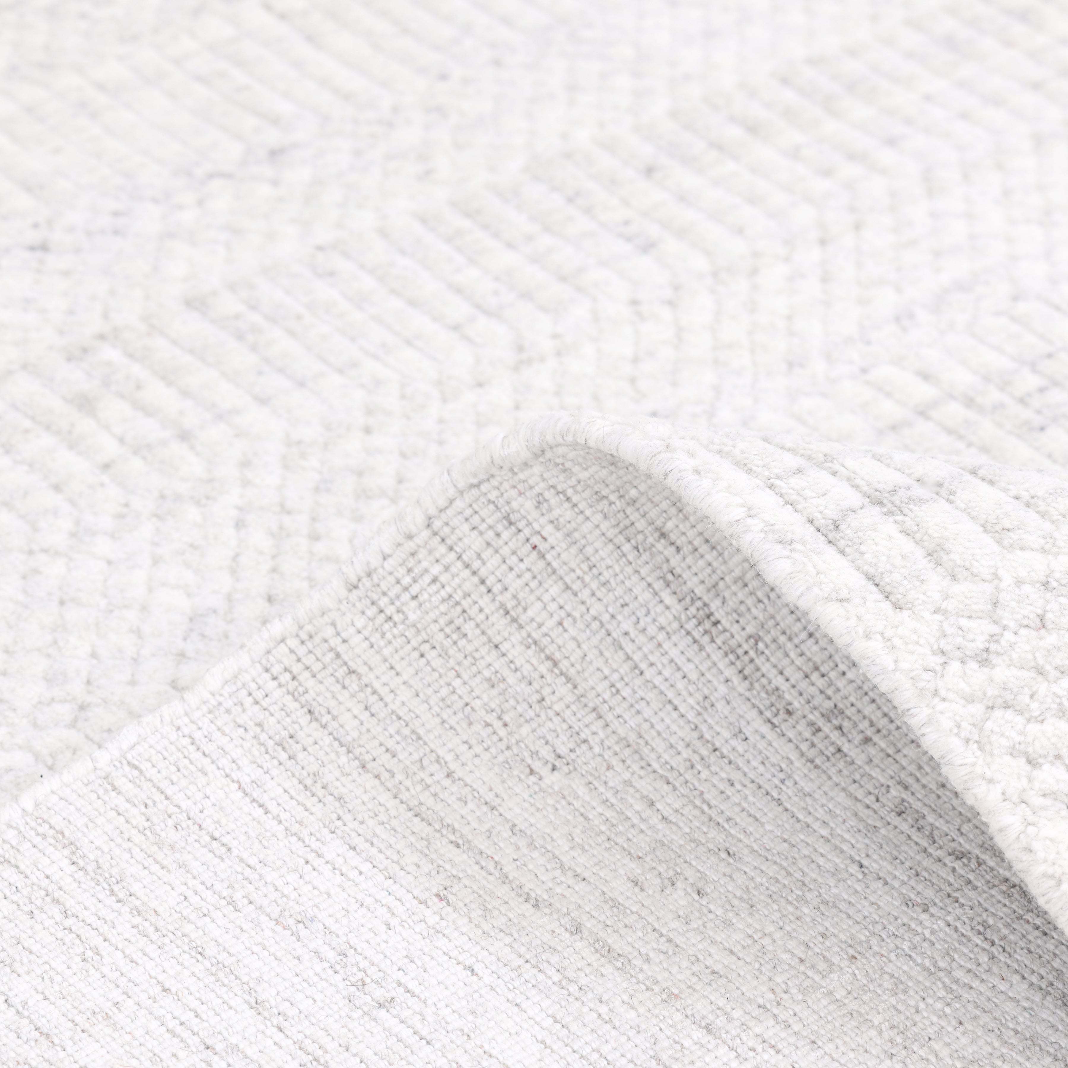 Sanam Hand-Loomed Contemporary Striped Ivory Area Rug