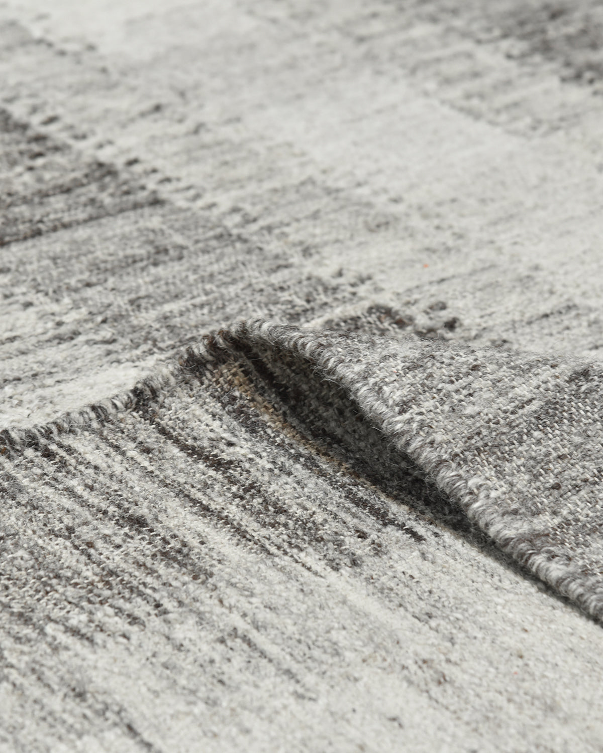 Levi Hand Woven Contemporary Striped Brown Area Rug