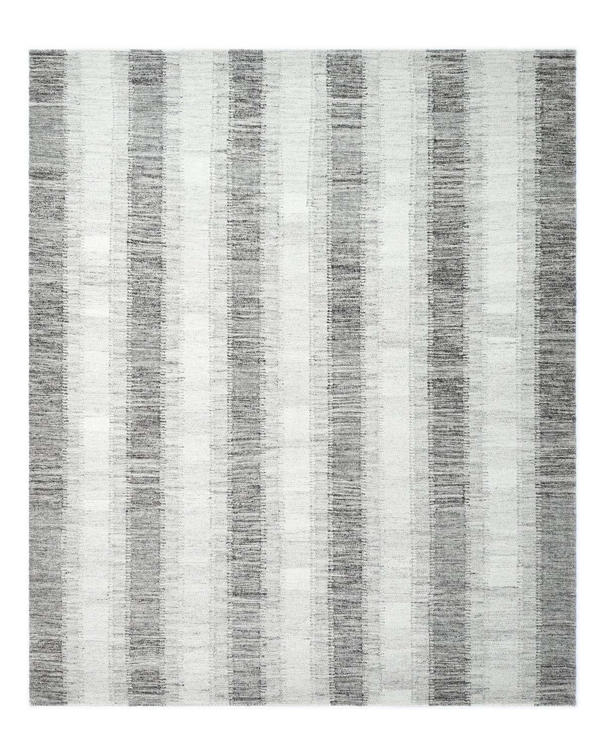 Levi Hand Woven Contemporary Striped Brown Area Rug