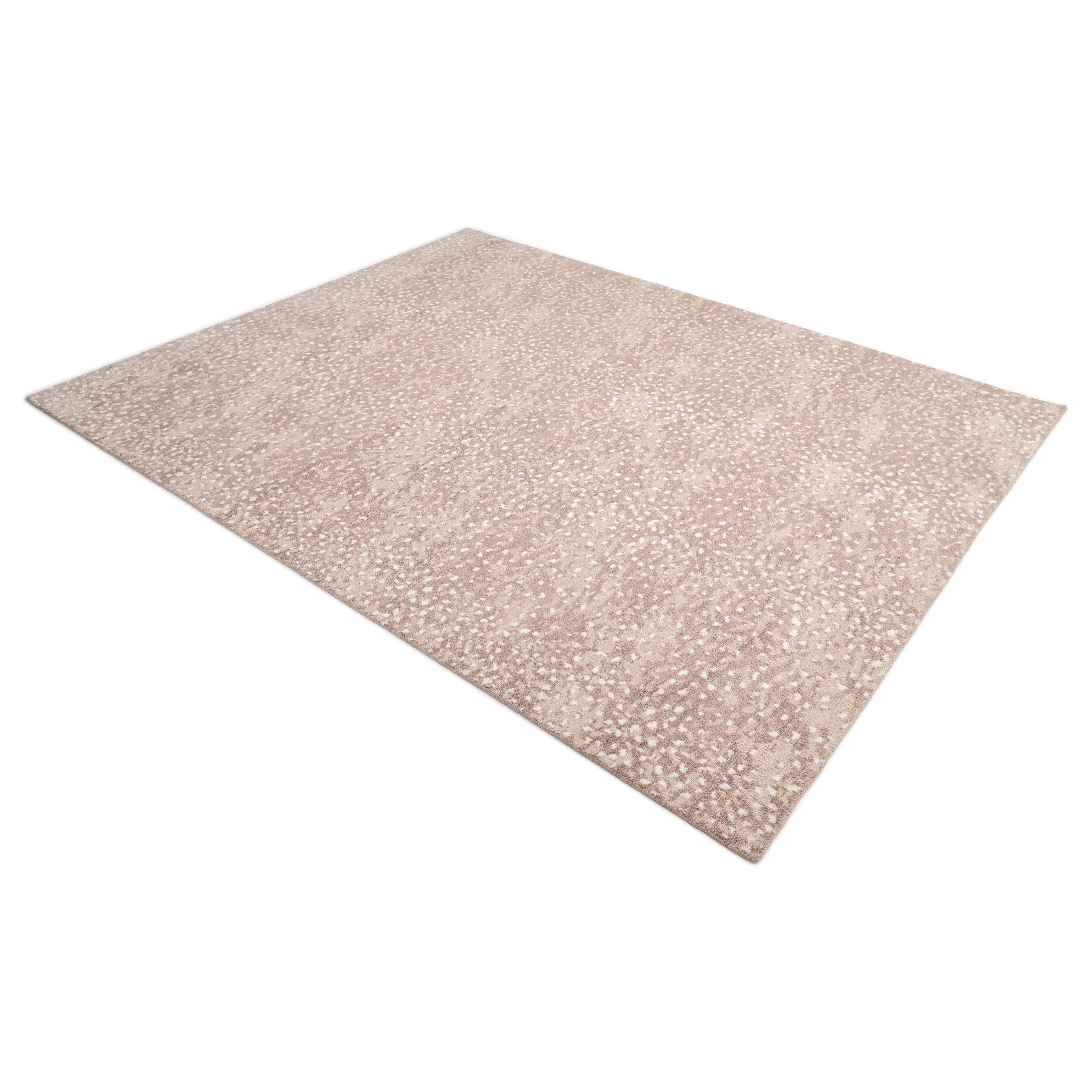 Arash Hand Knotted Contemporary Animal Brown Area Rug