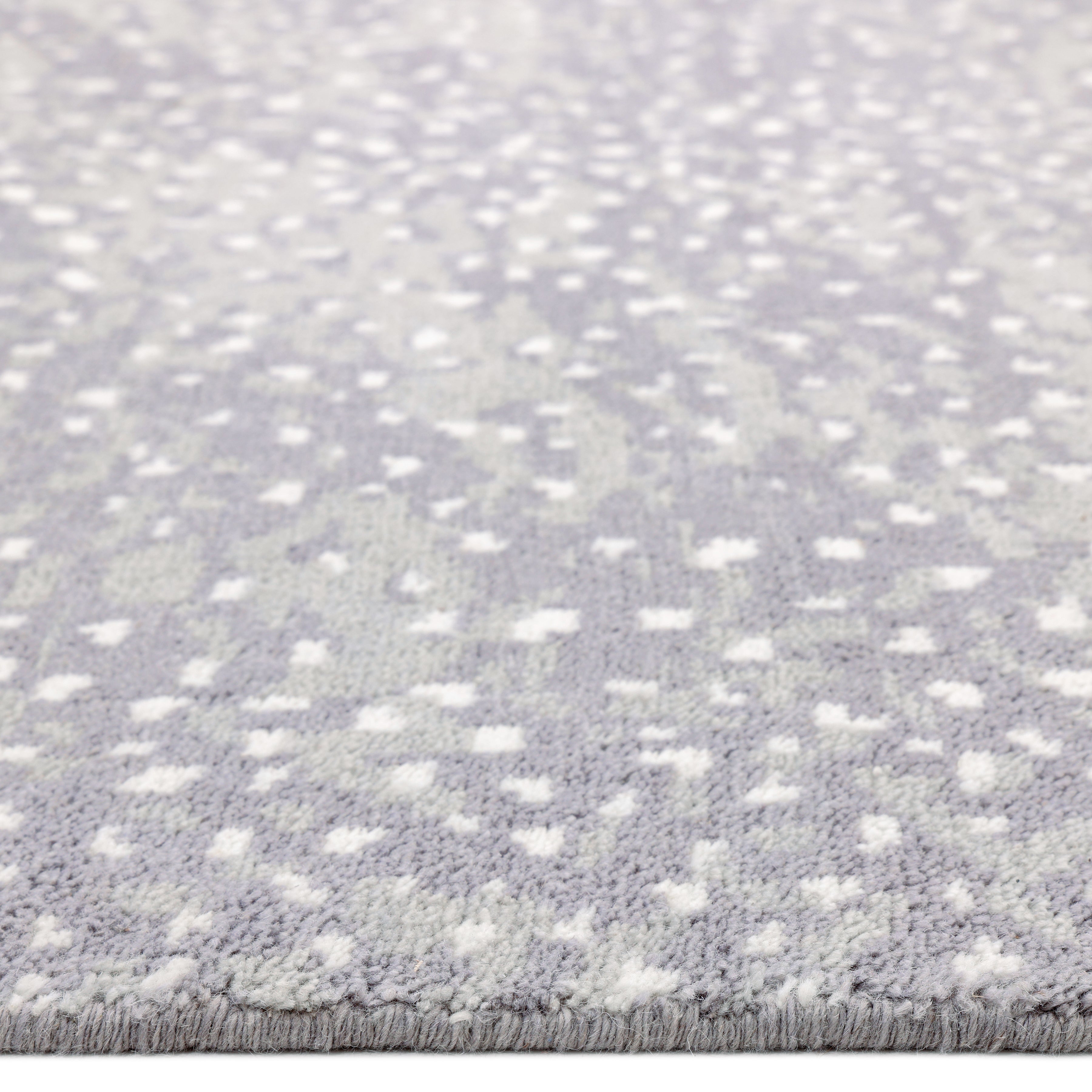 Arash Hand Knotted Contemporary Animal Gray Area Rug
