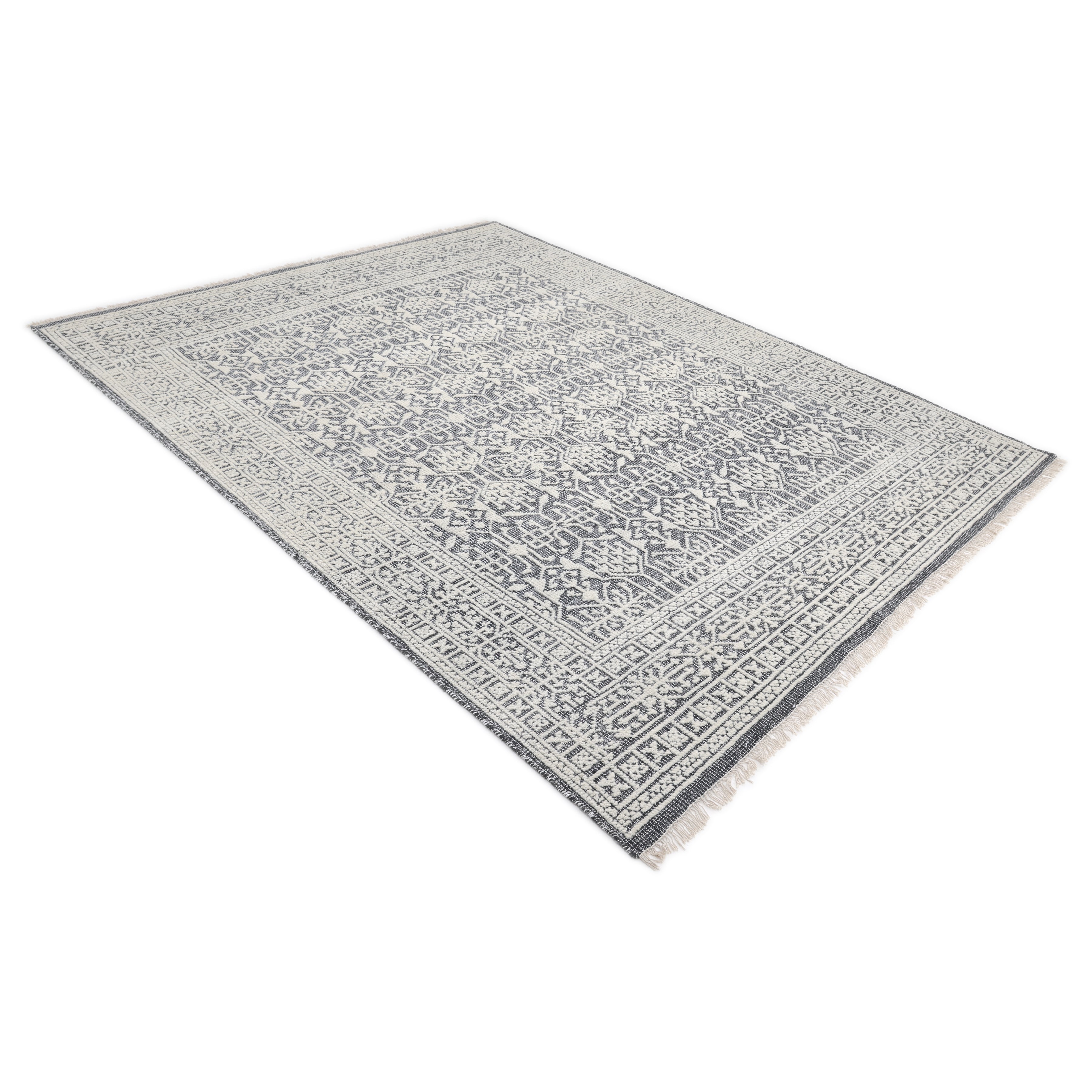 Yvonne Hand Knotted Contemporary Oriental Gray Area Rug