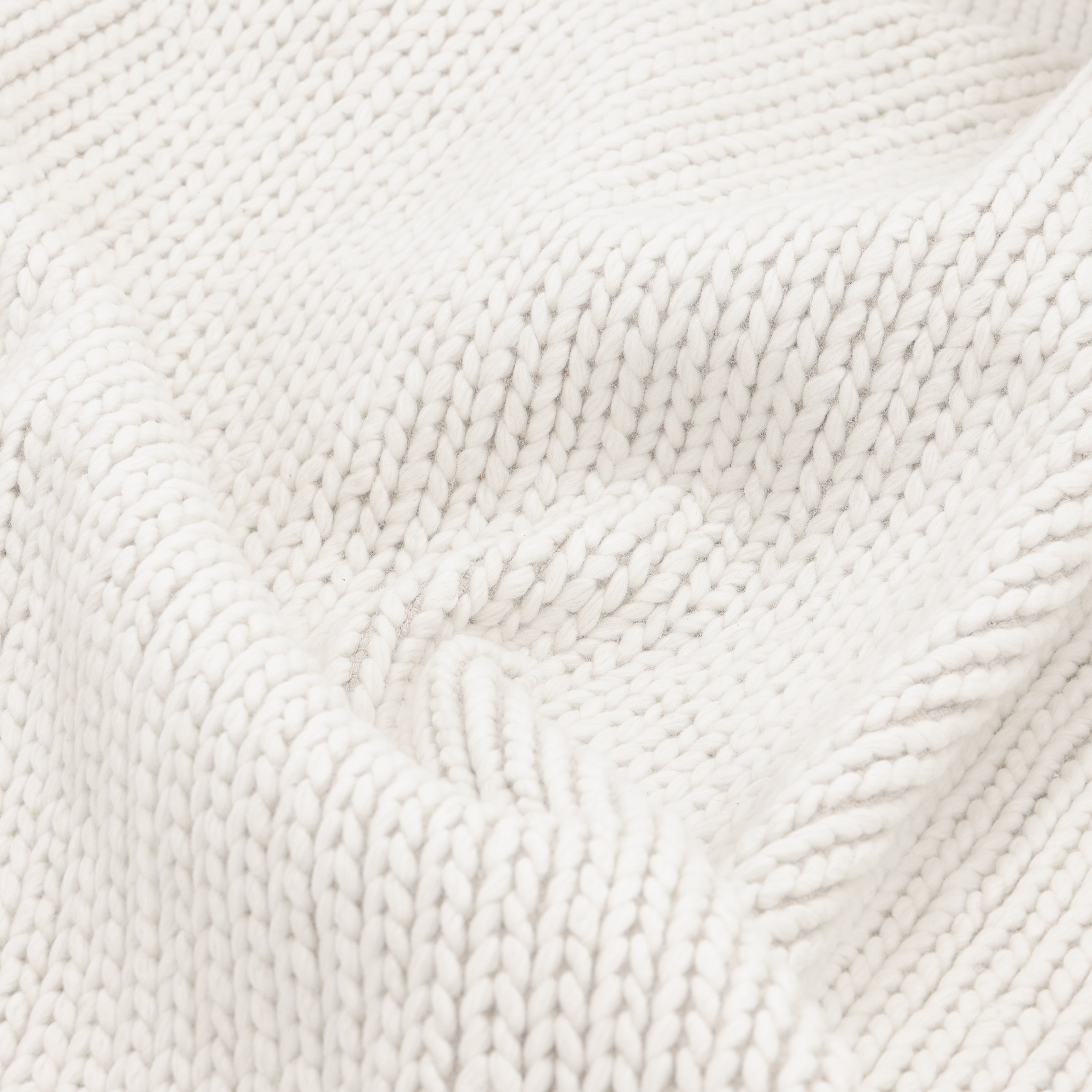 Elizabeth Hand Woven Contemporary Solid Ivory Area Rug