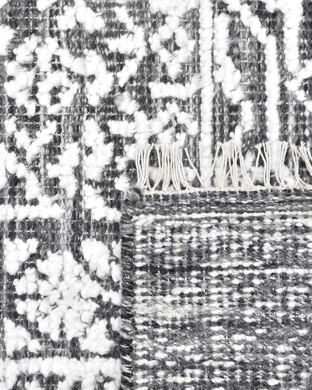 Charles Hand-Loomed Contemporary Floral Gray Area Rug