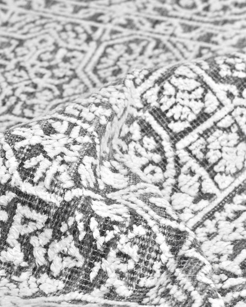 Charles Hand-Loomed Contemporary Floral Gray Area Rug