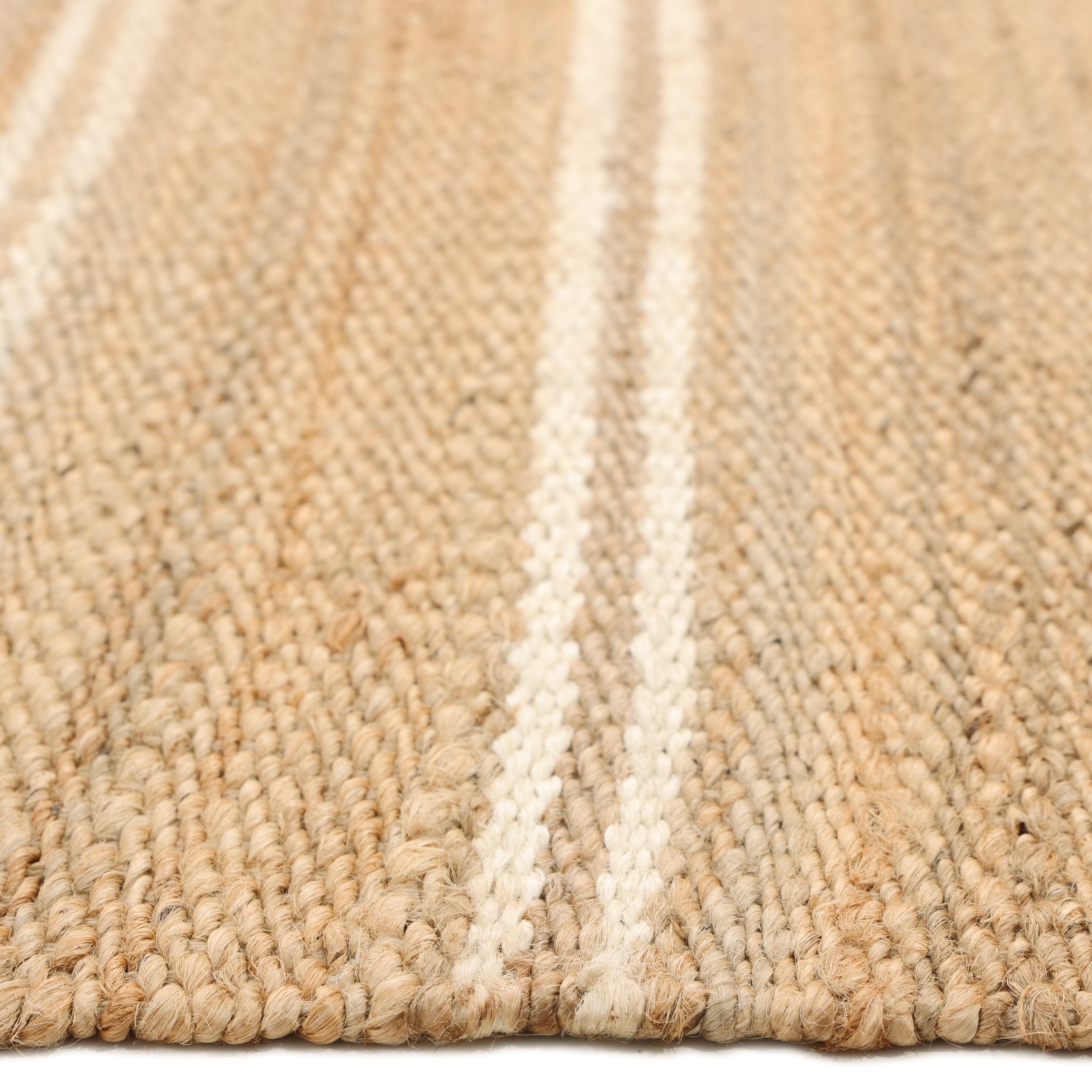 Lilly Hand Woven Contemporary Striped Brown Area Rug