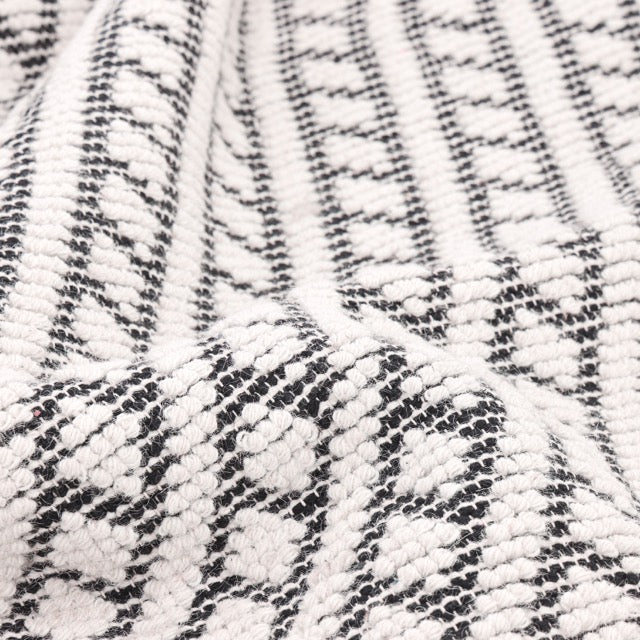 London Wool Hand Woven Contemporary Area Rug - Ivory