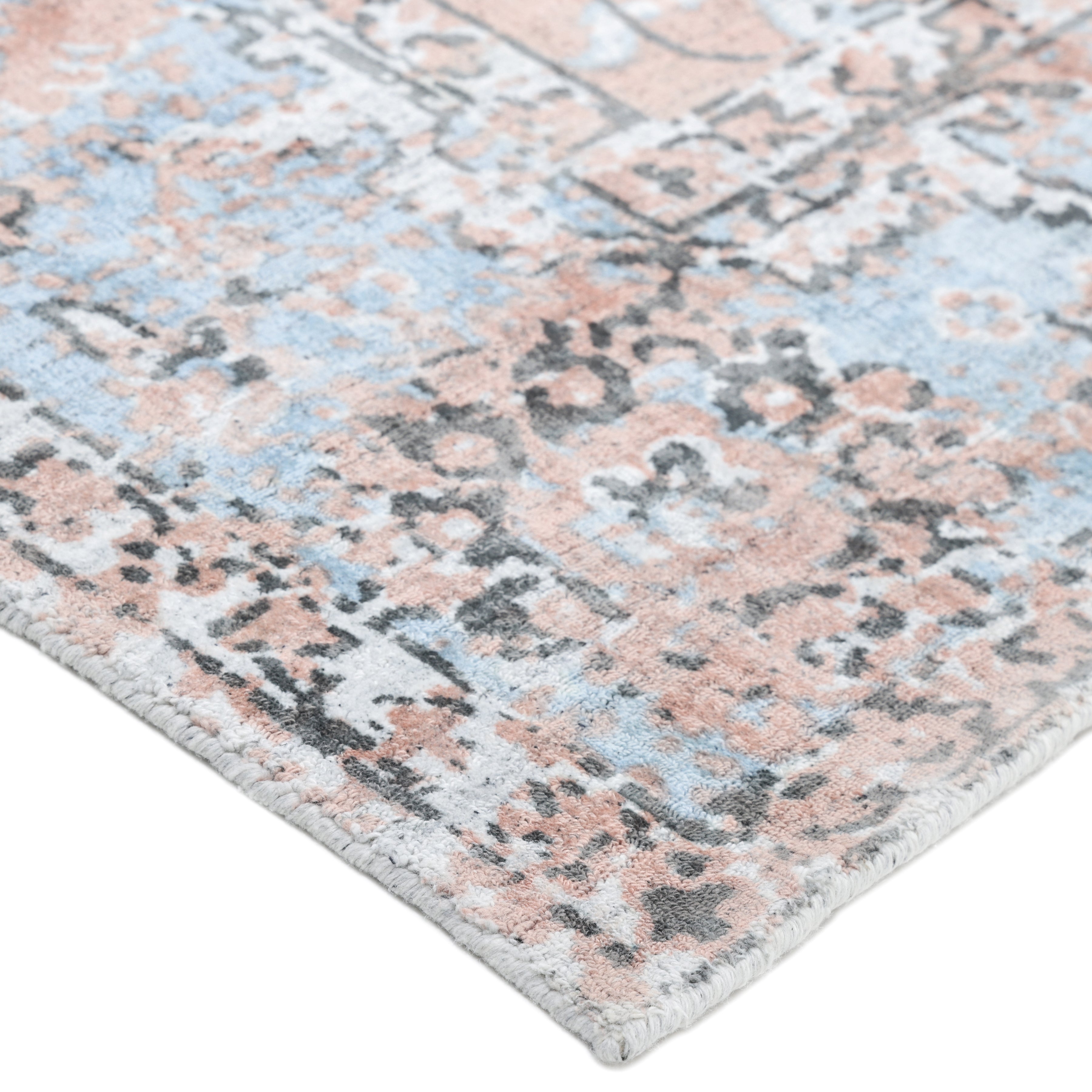 Ithica Hand-Loomed Contemporary Floral Red Area Rug