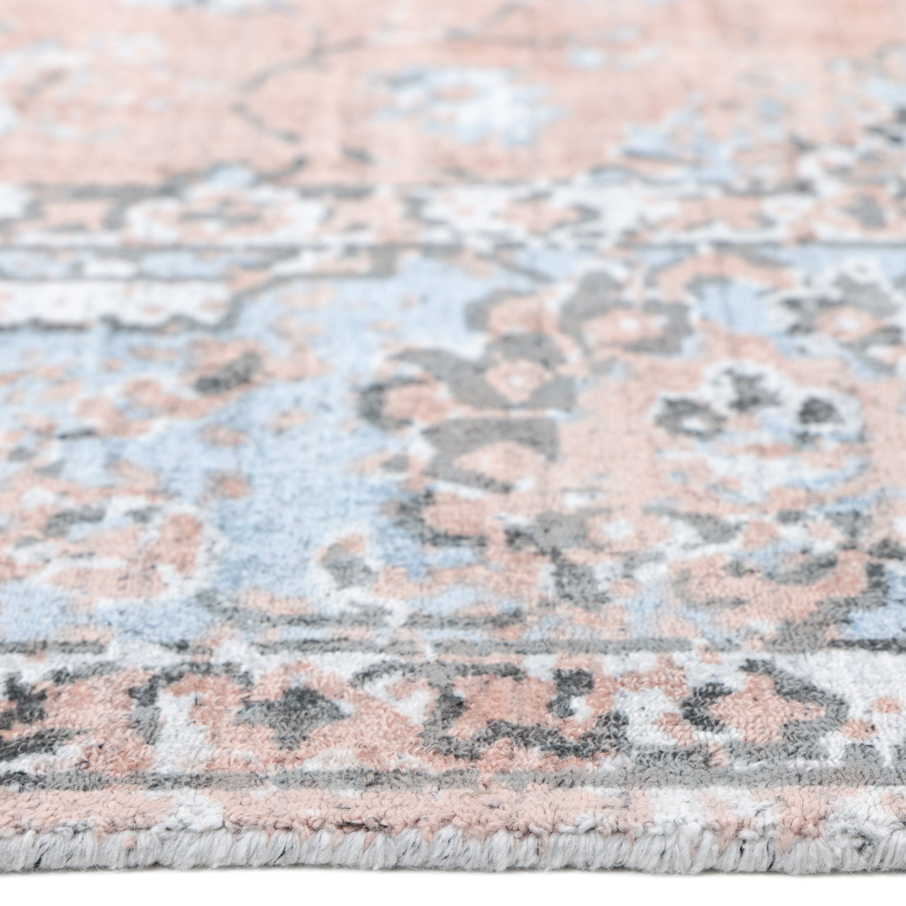 Ithica Hand-Loomed Contemporary Floral Red Area Rug
