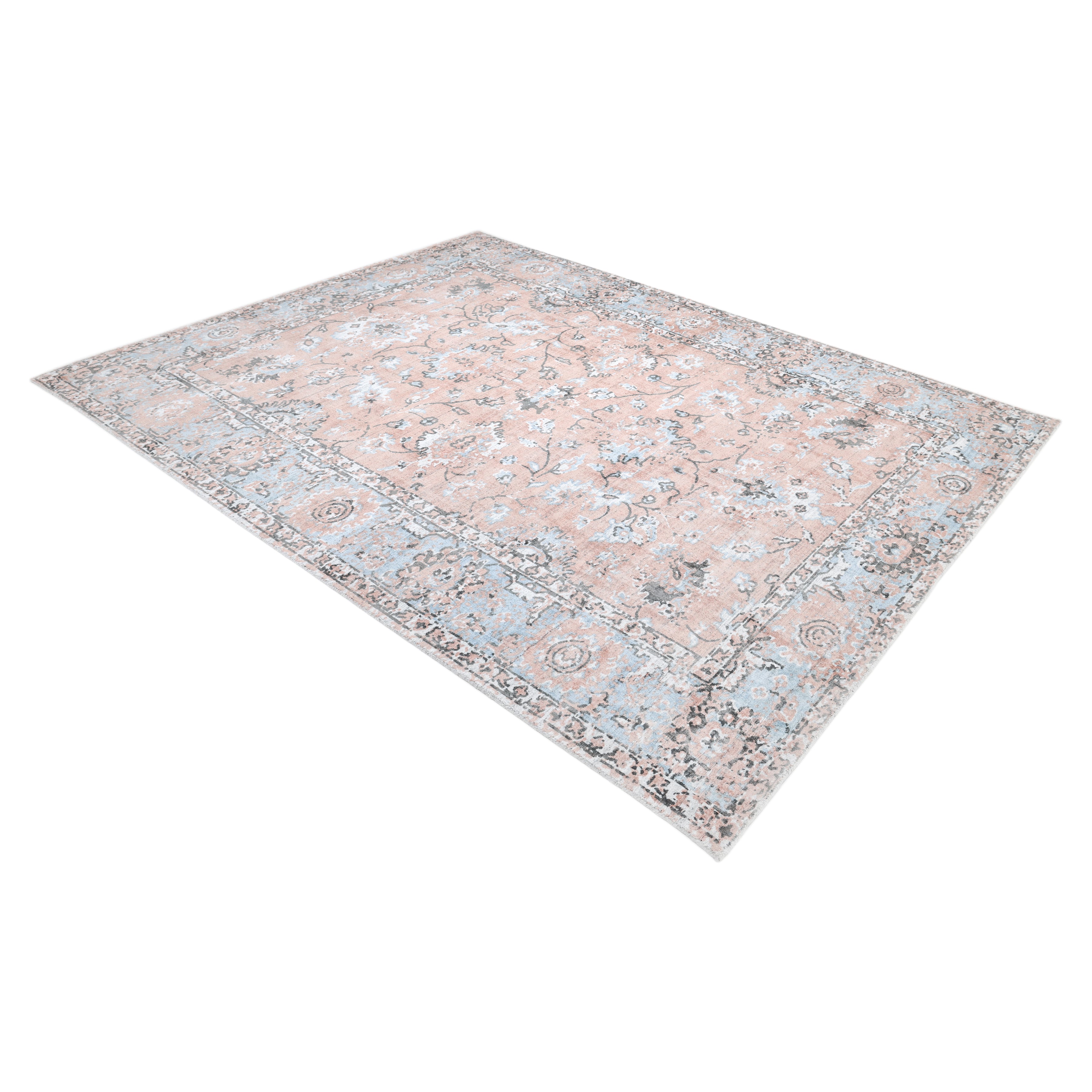 Ithica Hand-Loomed Contemporary Floral Red Area Rug