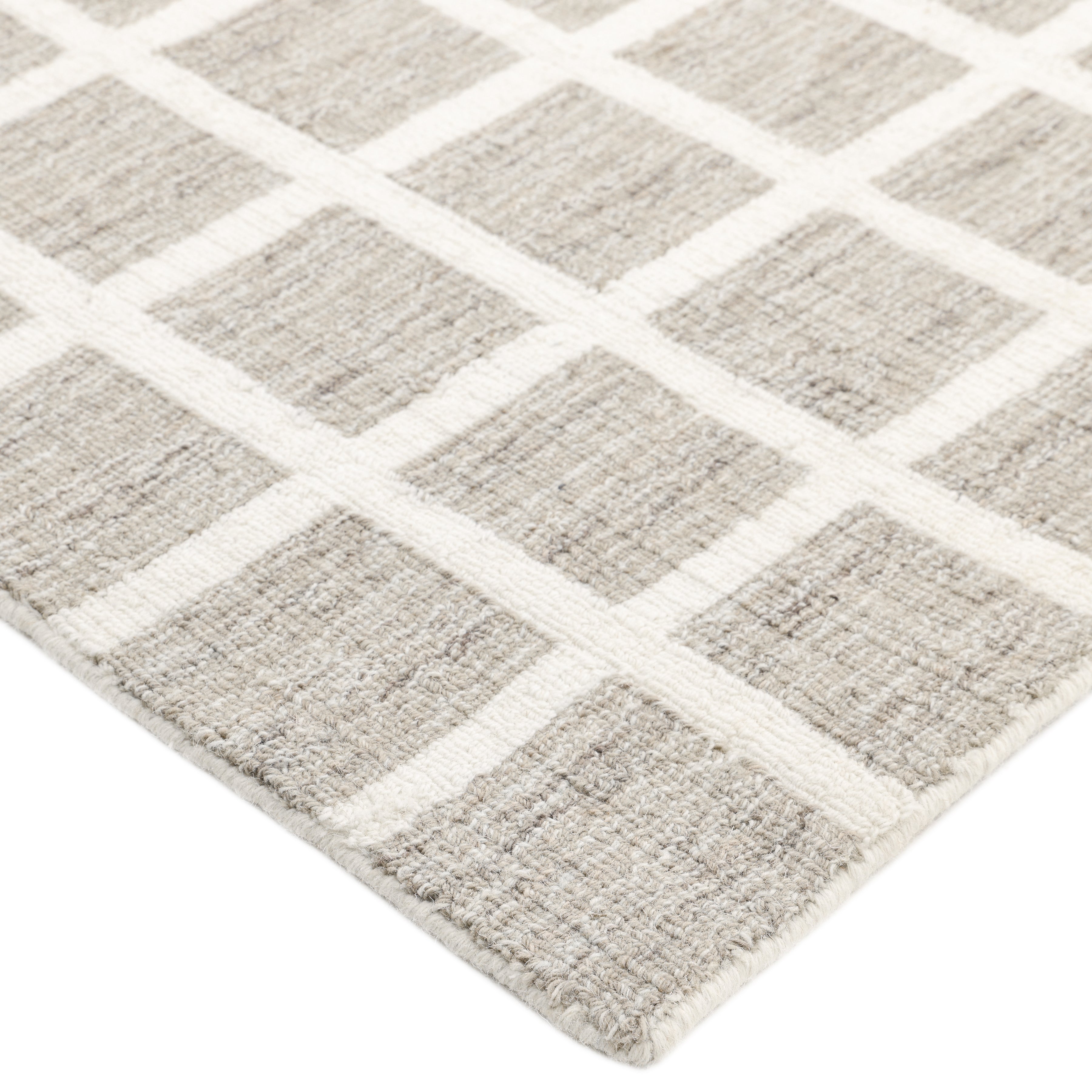 Rye Hand-Loomed Contemporary Geometric Brown Area Rug