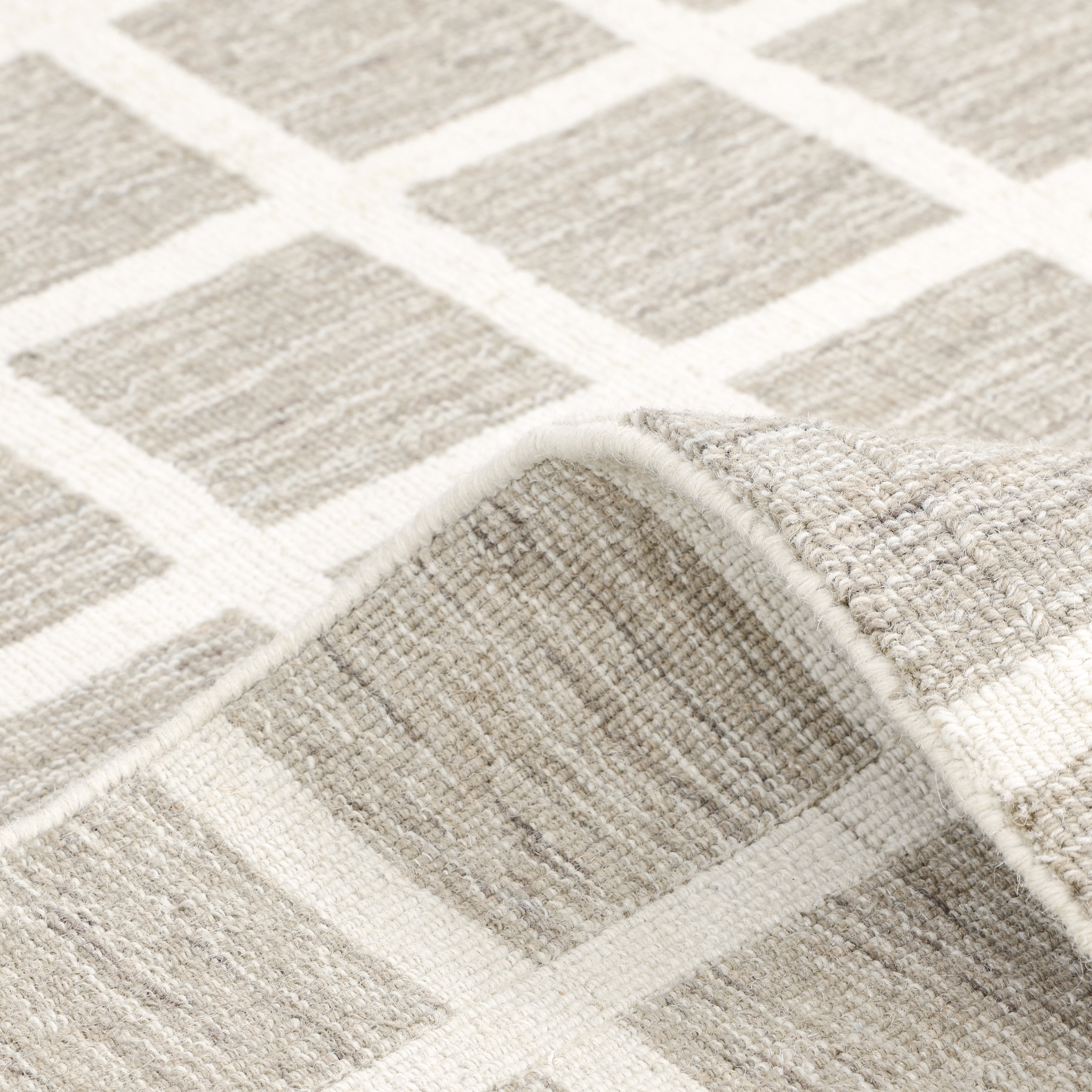 Rye Hand-Loomed Contemporary Geometric Brown Area Rug