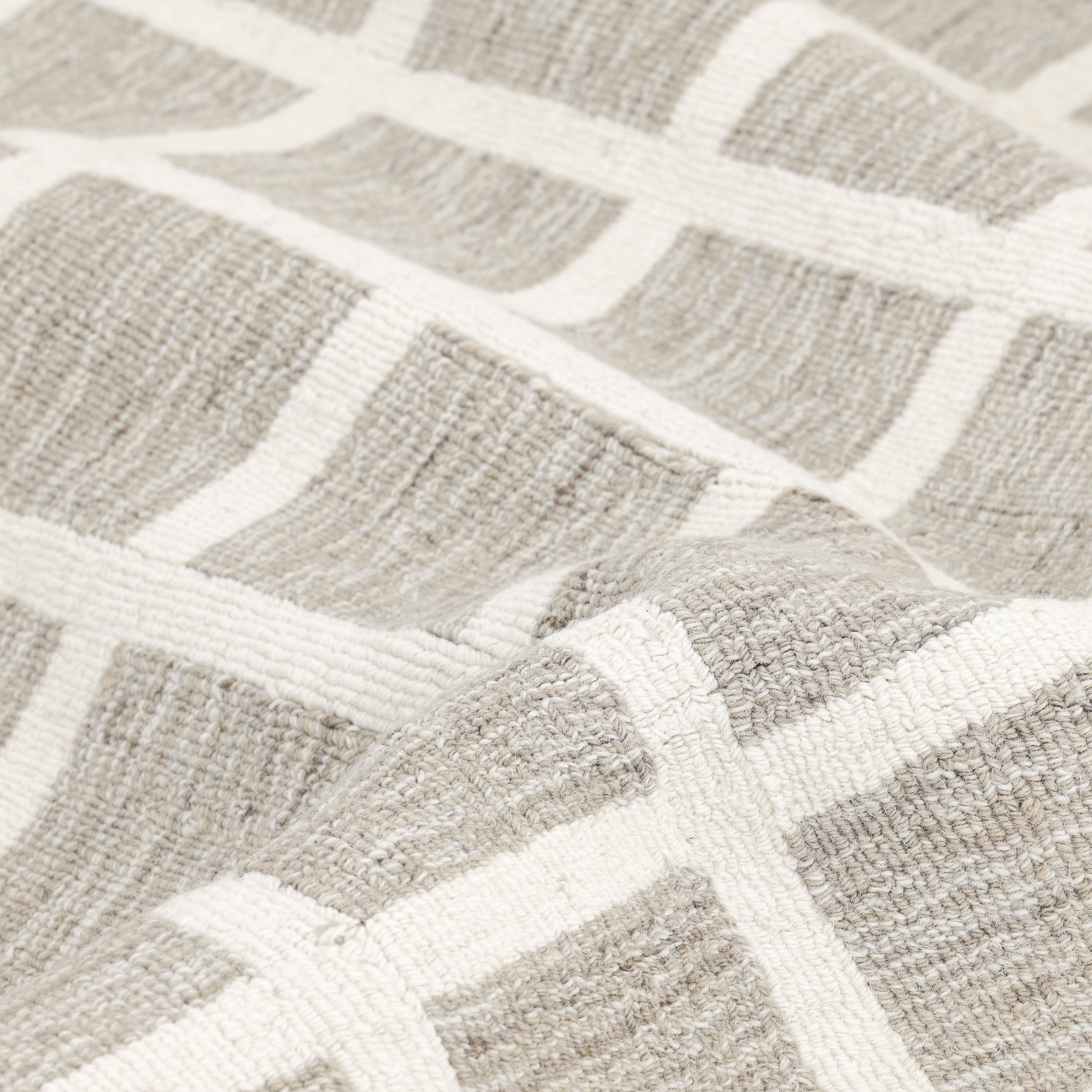 Rye Hand-Loomed Contemporary Geometric Brown Area Rug