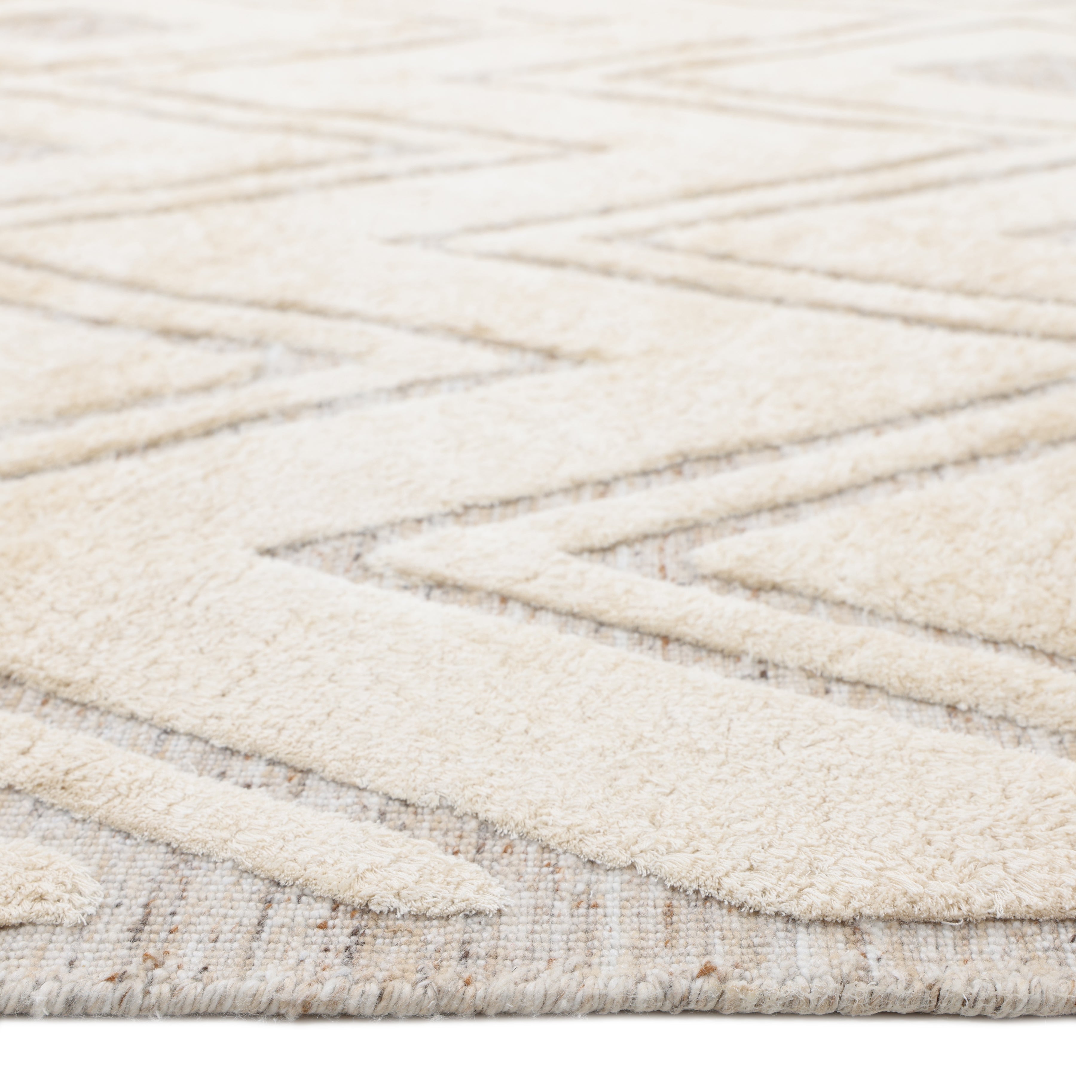 Fulton Hand-Loomed Bohemian Geometric Beige Area Rug
