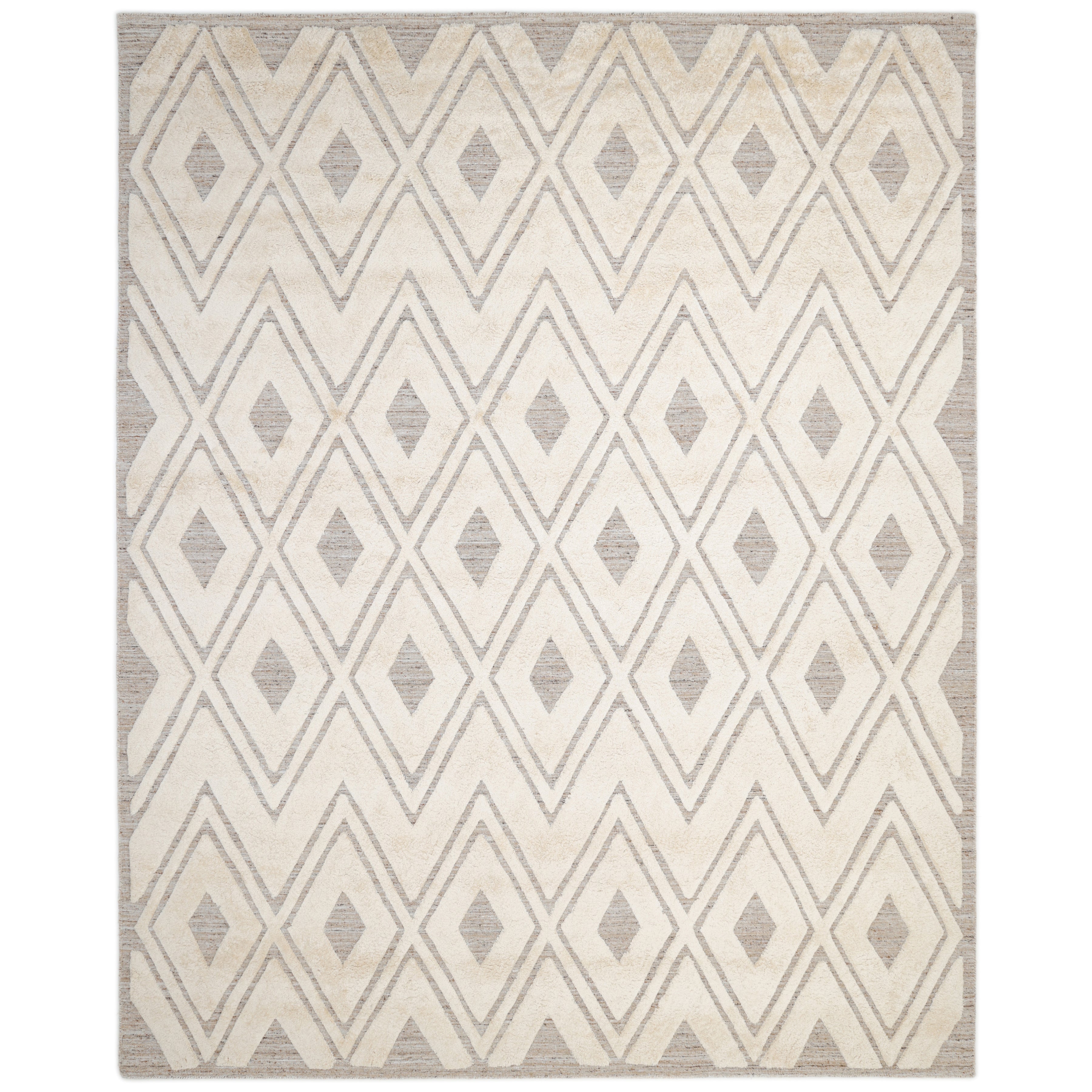 Fulton Hand-Loomed Bohemian Geometric Beige Area Rug