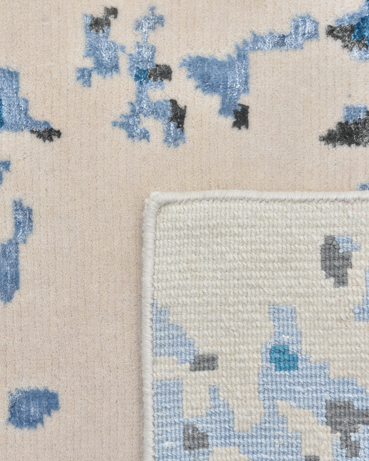 Monroe Hand Knotted Contemporary Abstract Beige Area Rug