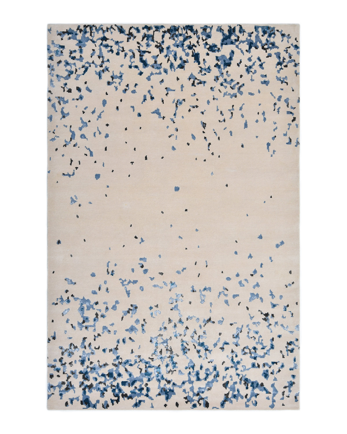 Monroe Hand Knotted Contemporary Abstract Beige Area Rug