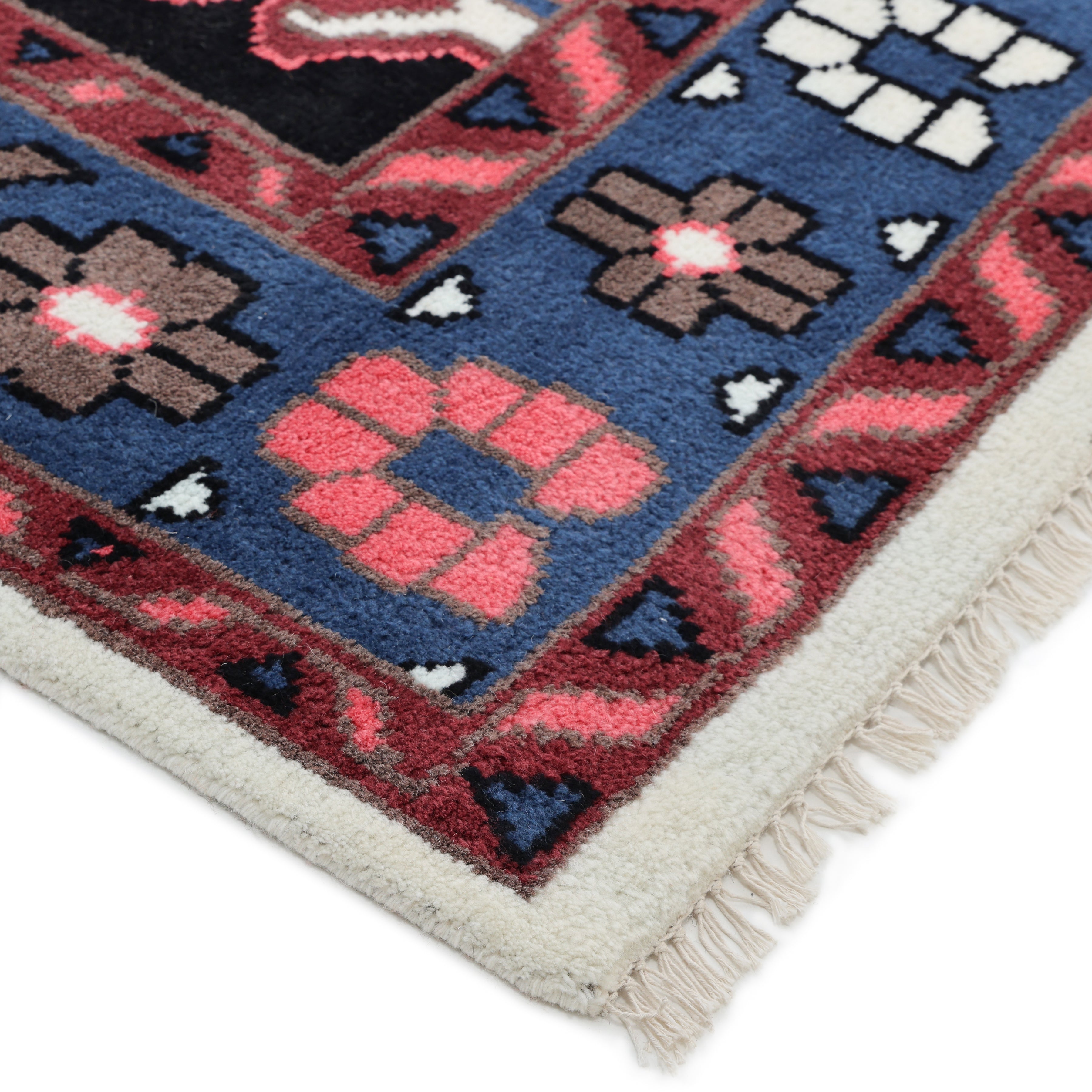 Gobi Hand Knotted Bohemian Southwestern Ivory Area Rug