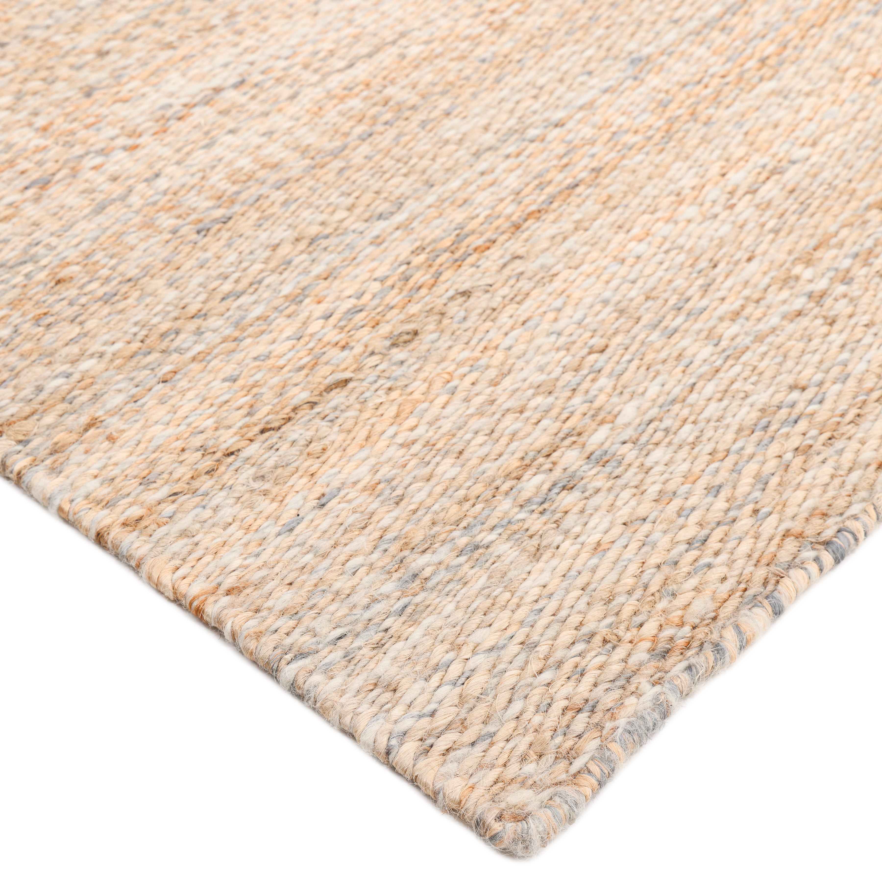 Lee Hand Woven Contemporary Solid Light Brown Area Rug