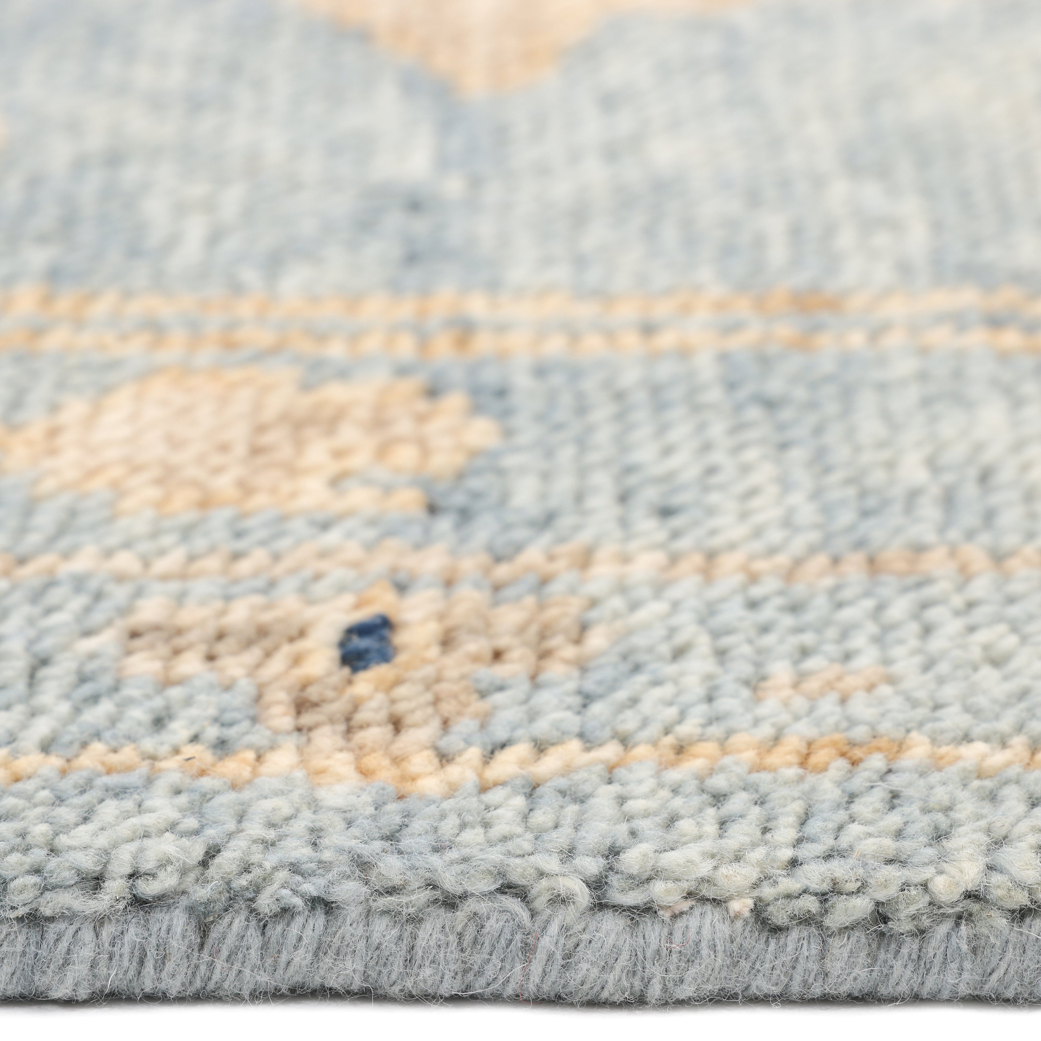 Lagos Hand Knotted Contemporary Solid Light Gray Area Rug