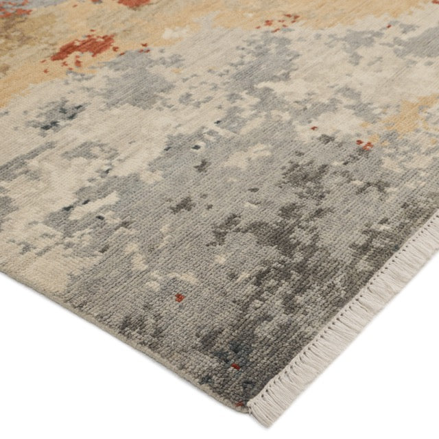Glasgow Wool Hand Knotted Contemporary Area Rug - Multi