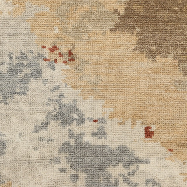 Glasgow Wool Hand Knotted Contemporary Area Rug - Multi
