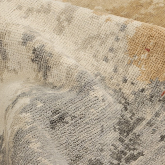 Glasgow Wool Hand Knotted Contemporary Area Rug - Multi