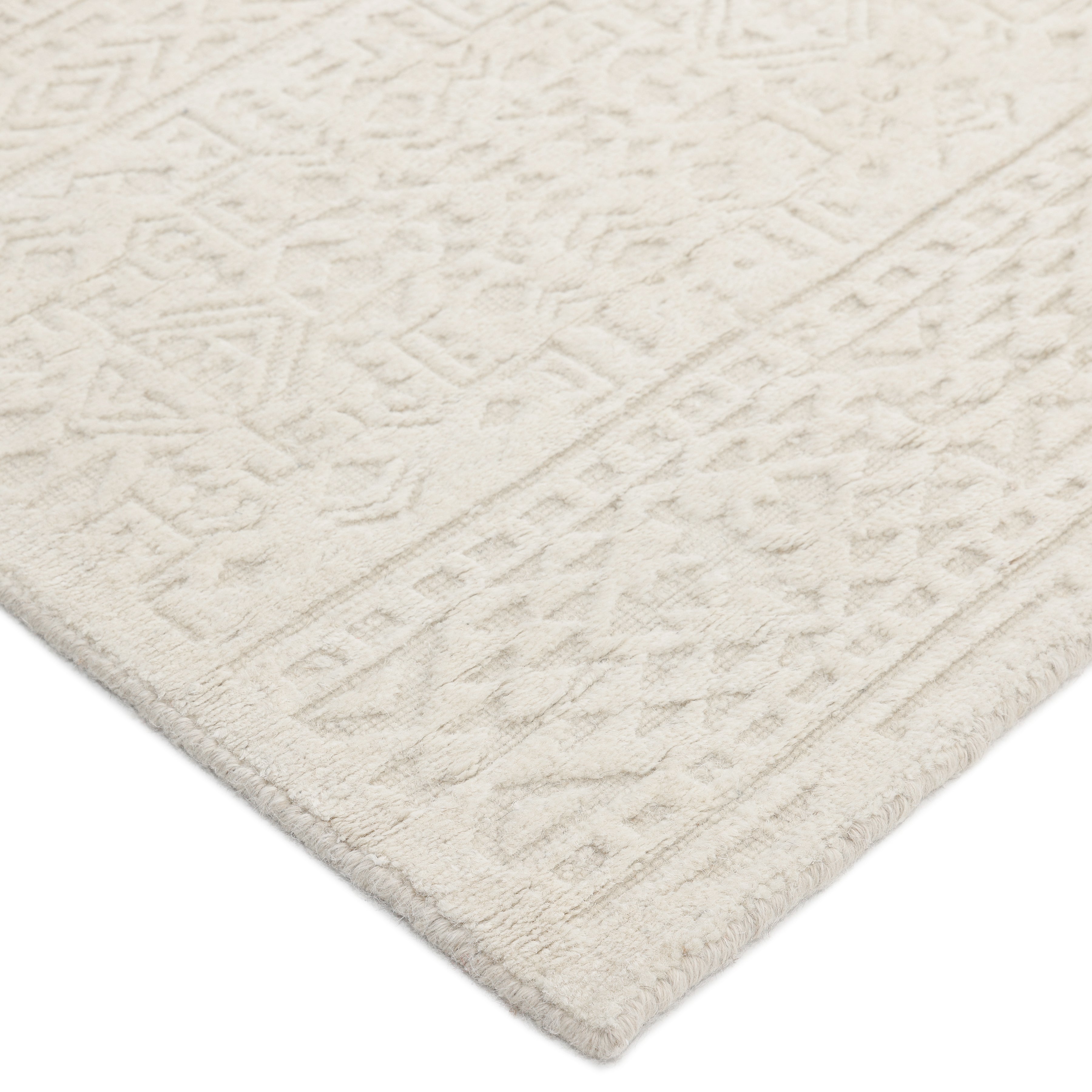 Fallkirk, Handmade Ivory Area Rug