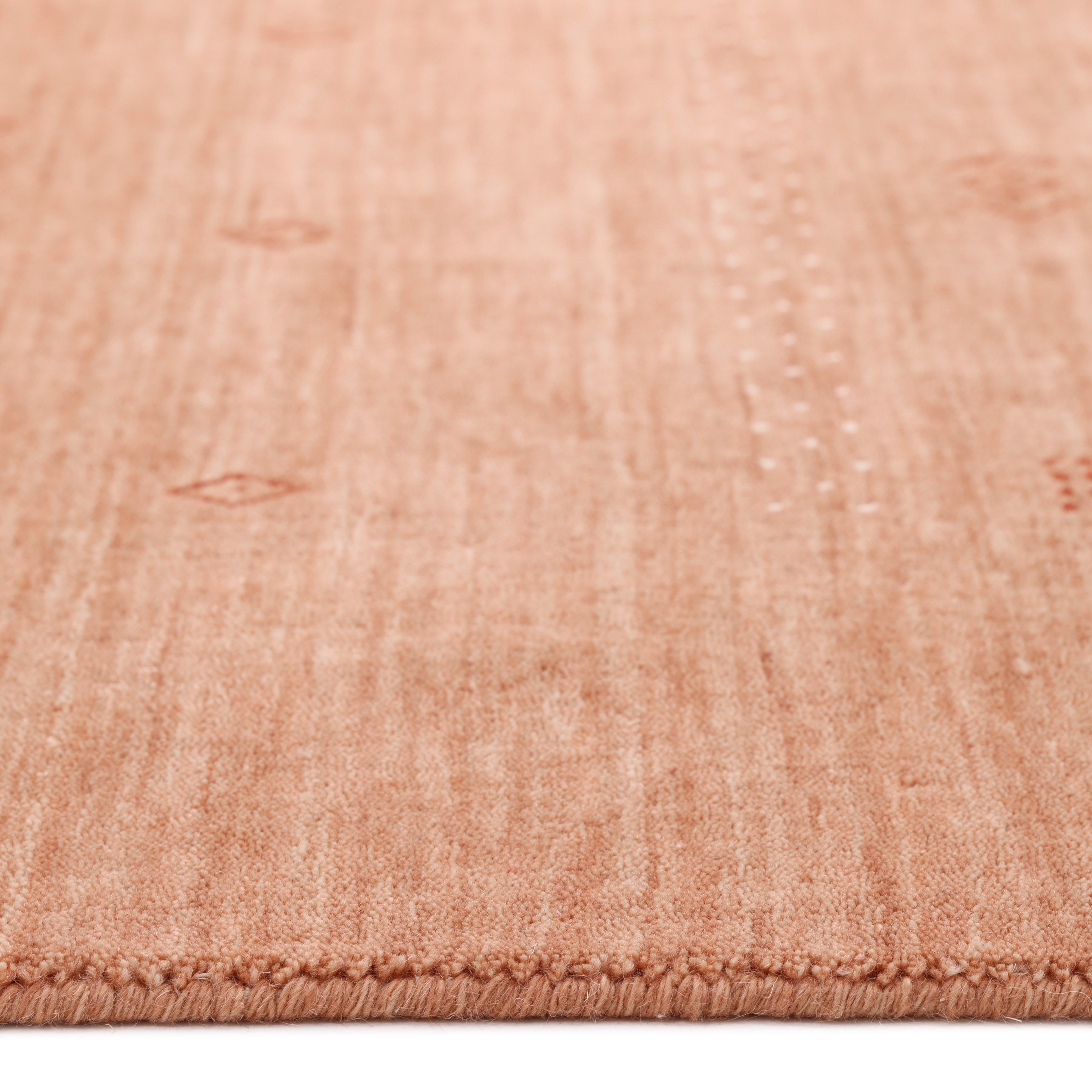 Simi Hand-Loomed Bohemian Tribal Peach Area Rug