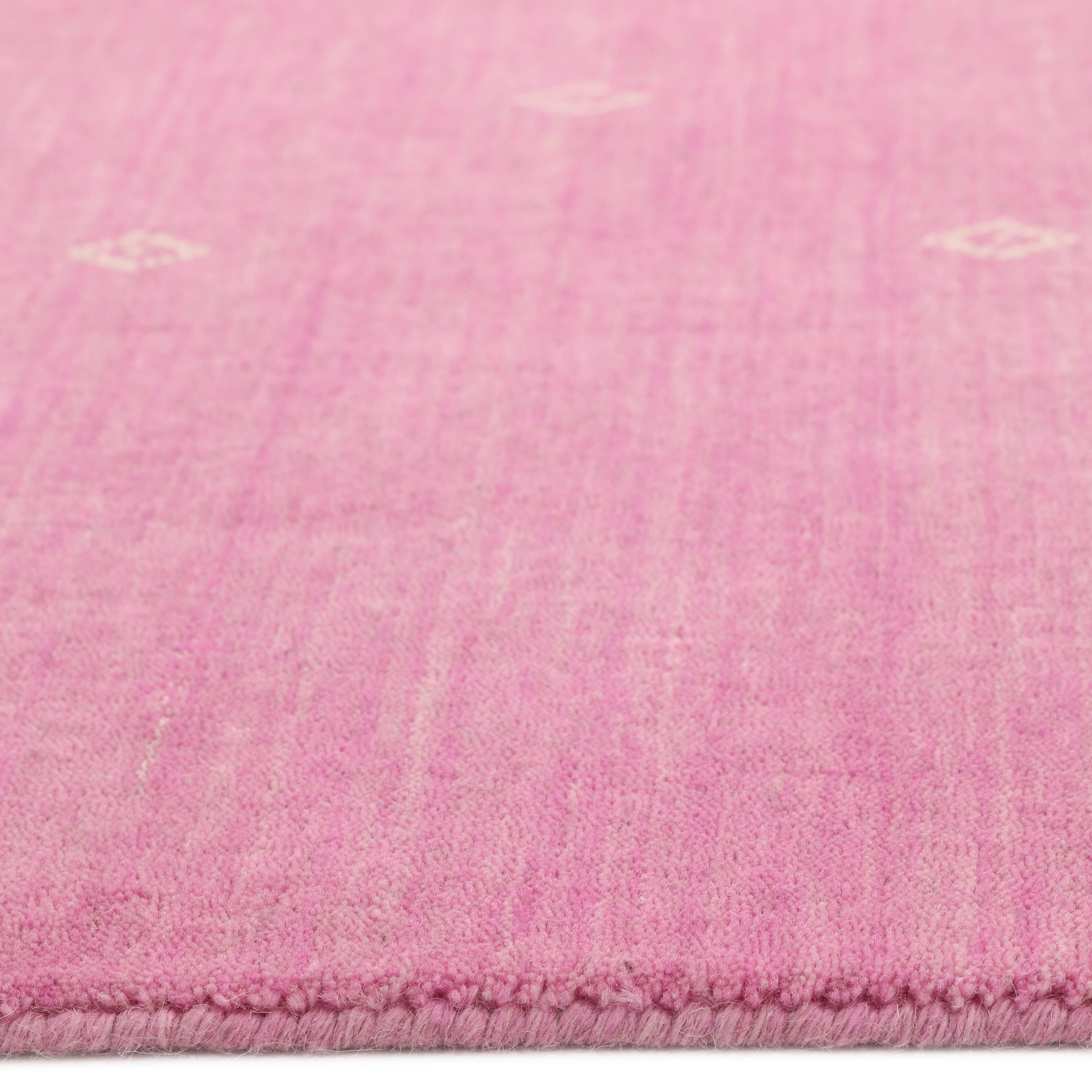 Simi, Handmade Pink Area Rug