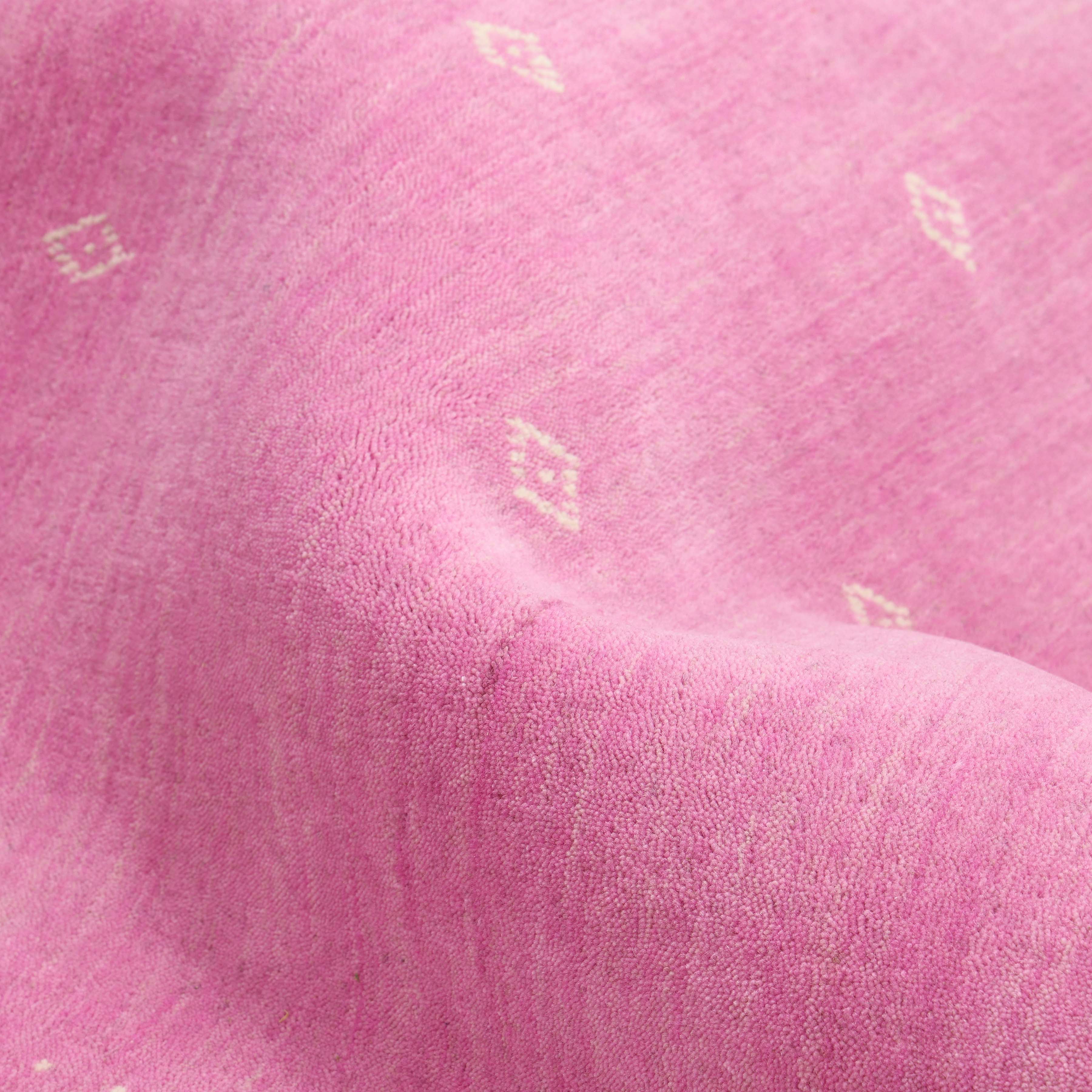 Simi, Handmade Pink Area Rug