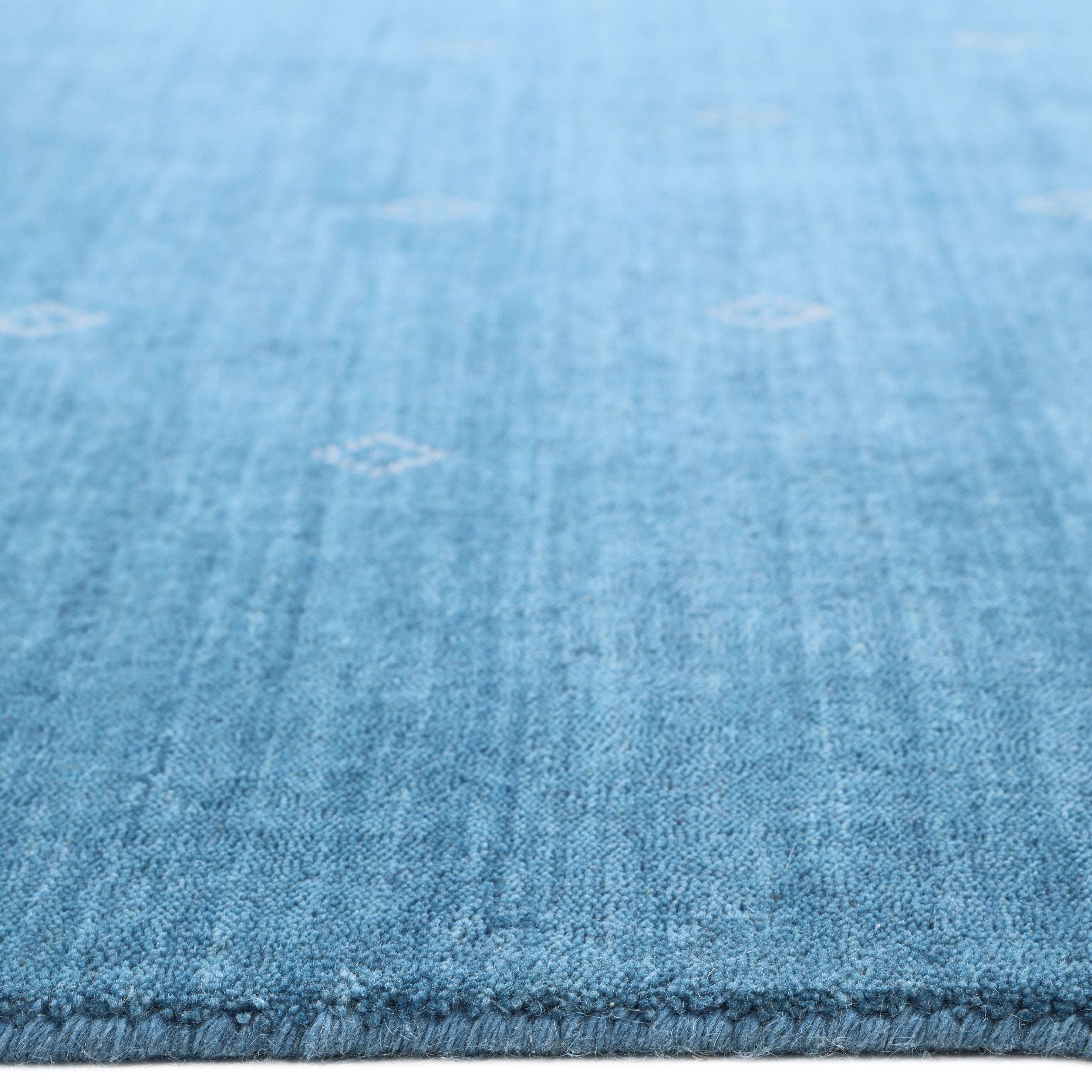 Simi Hand-Loomed Bohemian Tribal Blue Area Rug