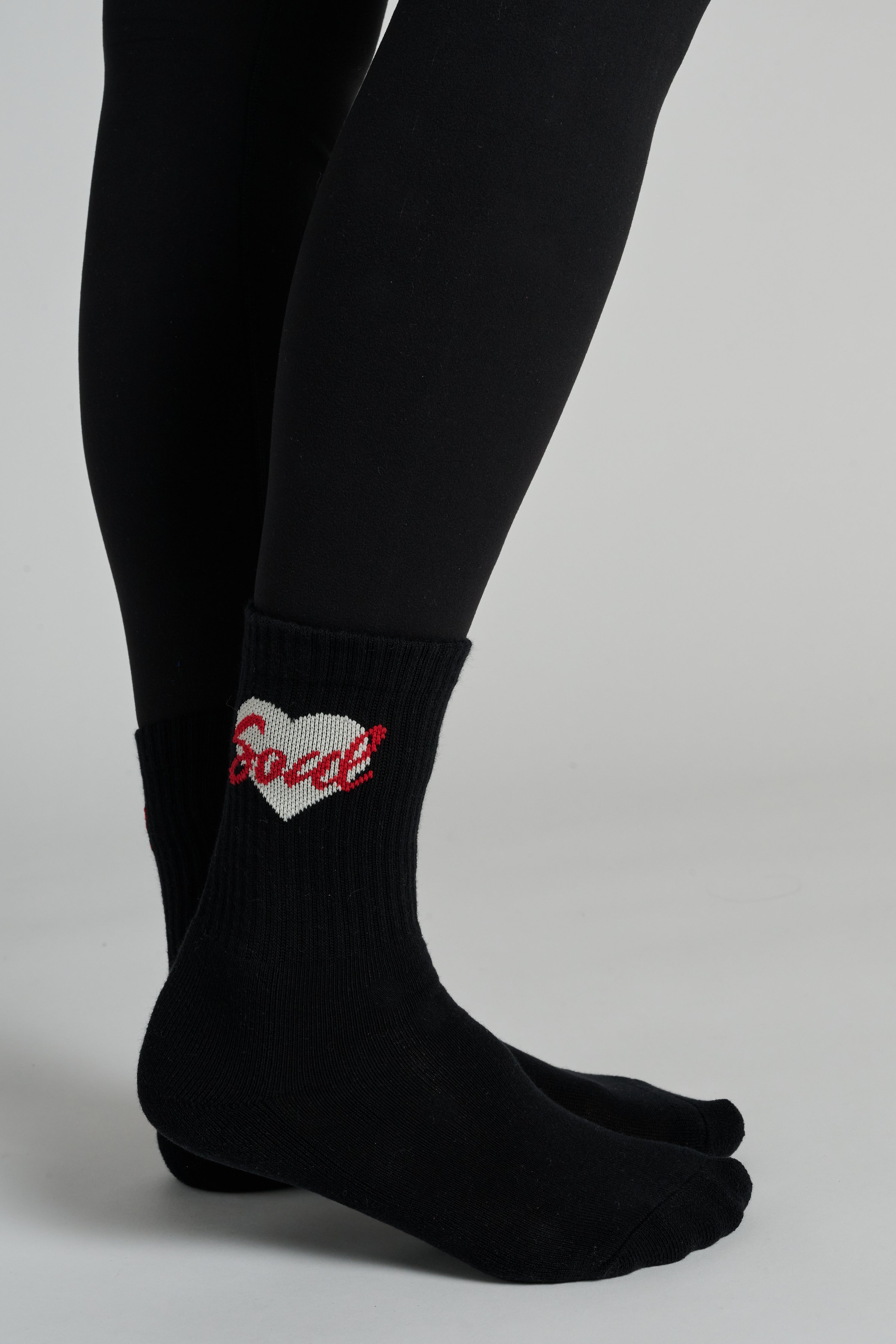 Half Calf Sock with Hearts | Soul by SoulCycle