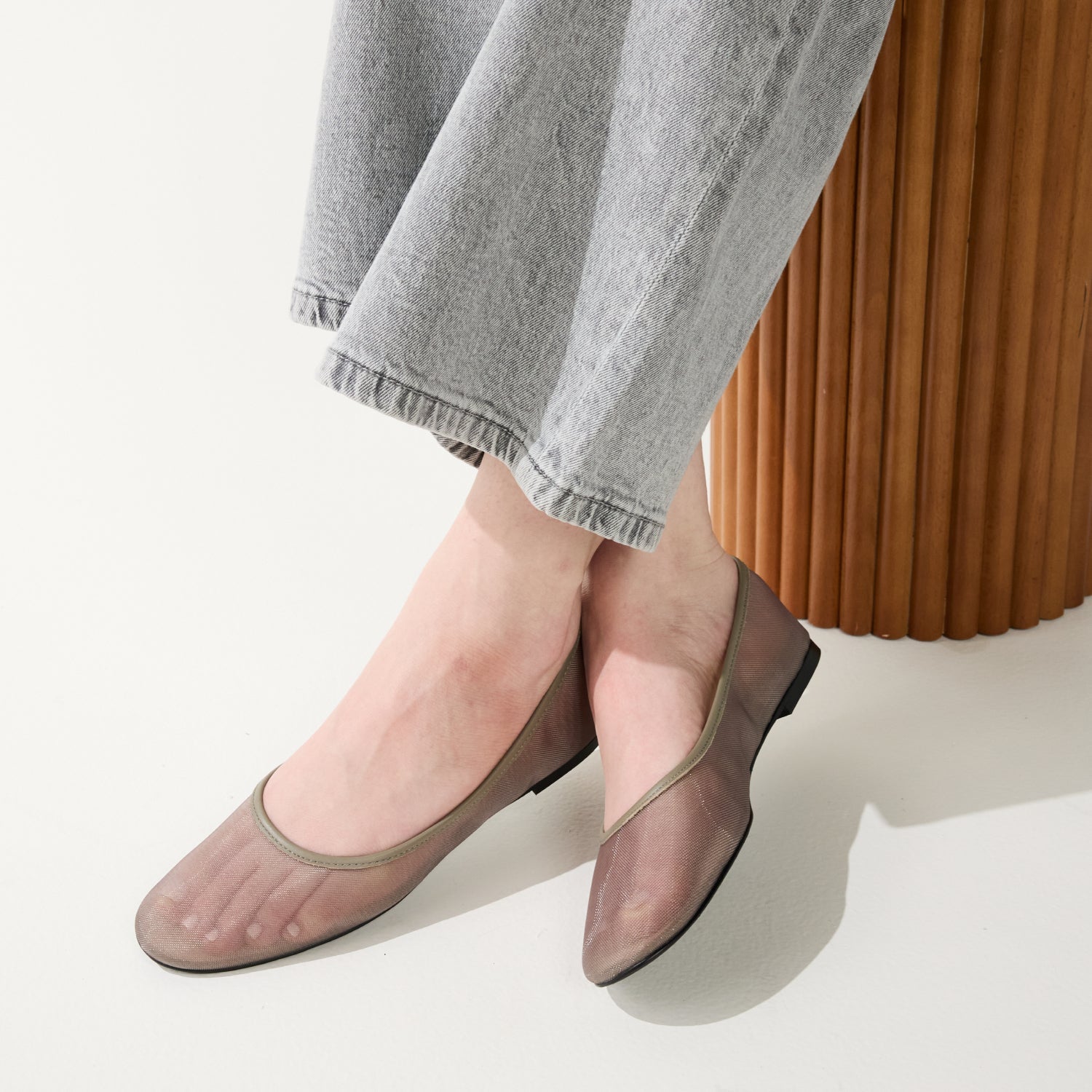 SADIE IN TAUPE MESH - Yosi Samra  -
