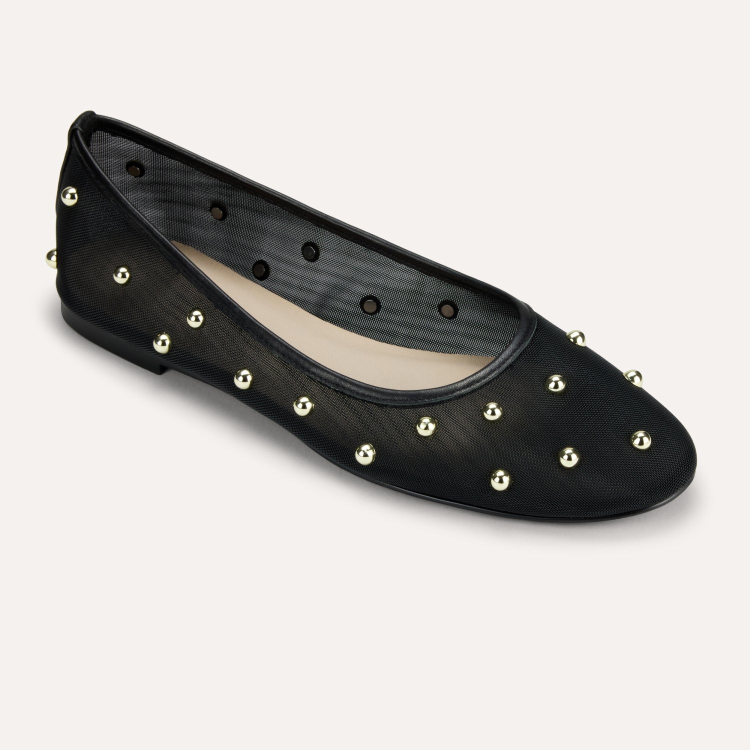 SADIE STUD IN BLACK MESH - Yosi Samra  -