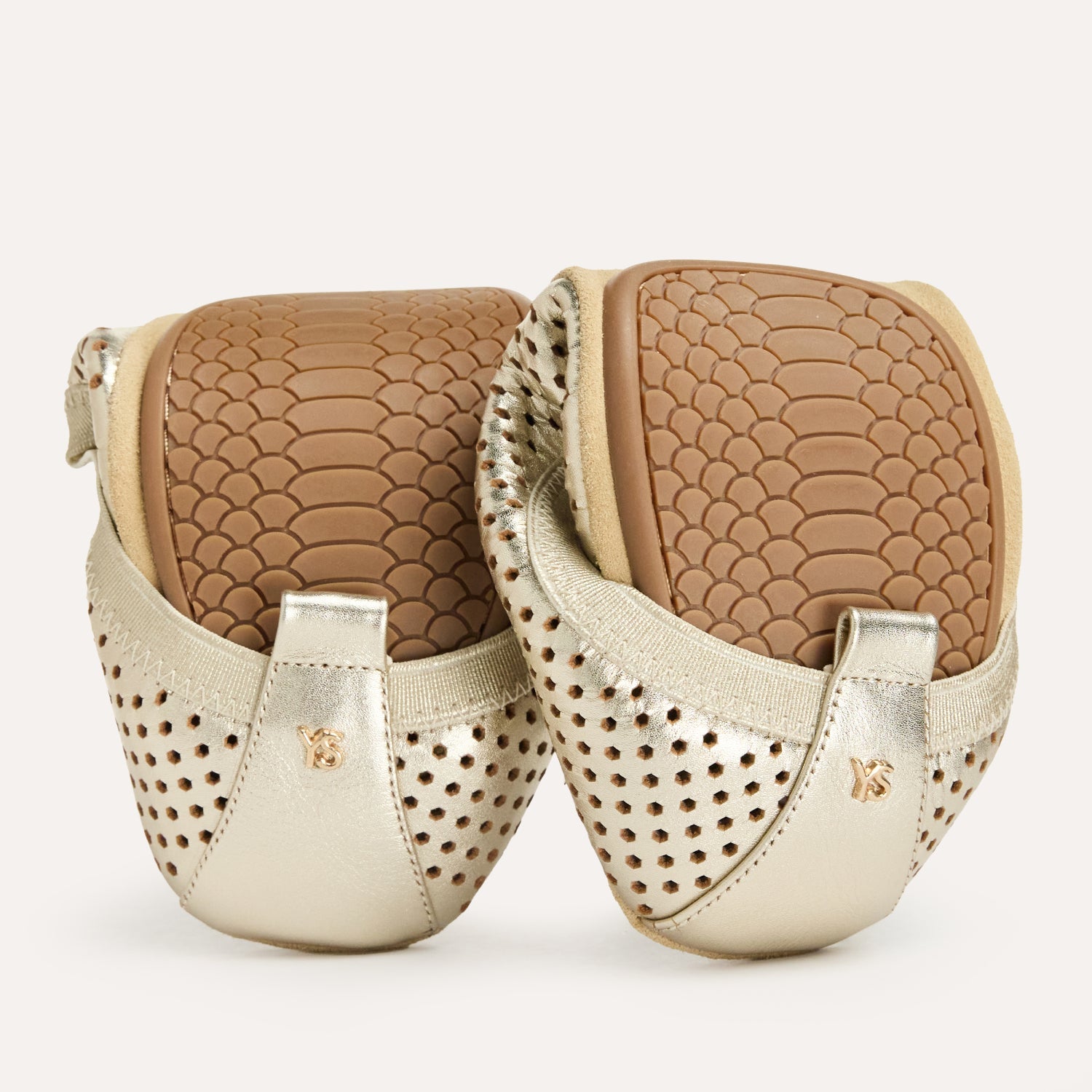 SAMARA IN GOLD METALLIC PERFORATED - Yosi Samra  -