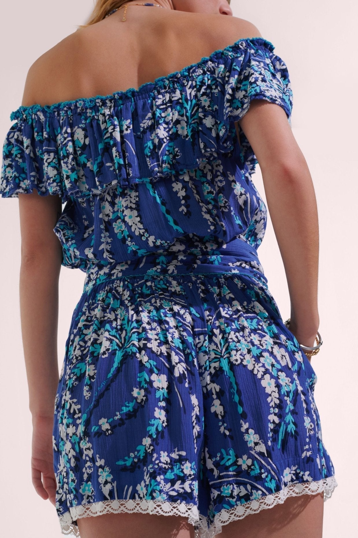 Short Jumpsuit Bella - Royal Palmery - Poupette St Barth