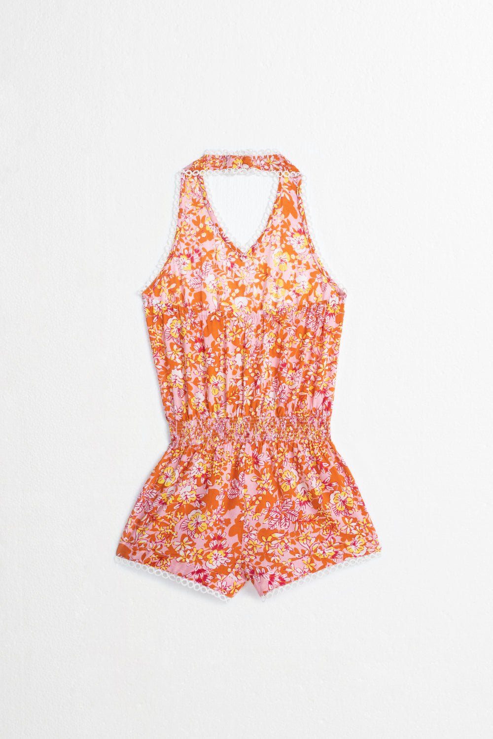 Kids Short Jumpsuit Beth - Pink Sweet Bell - Poupette St Barth