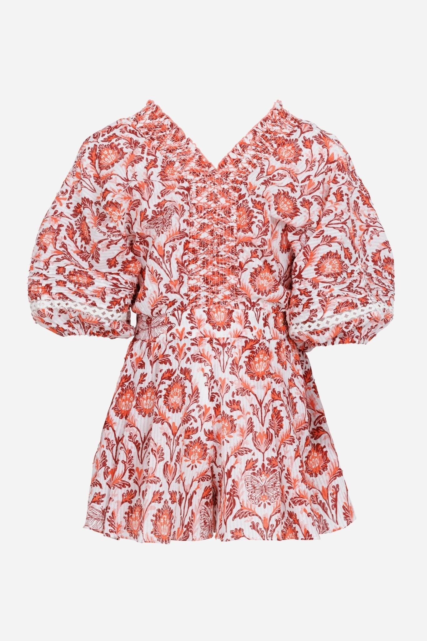 Short Jumpsuit Chantal for girls - Pink Victorian - Poupette St Barth