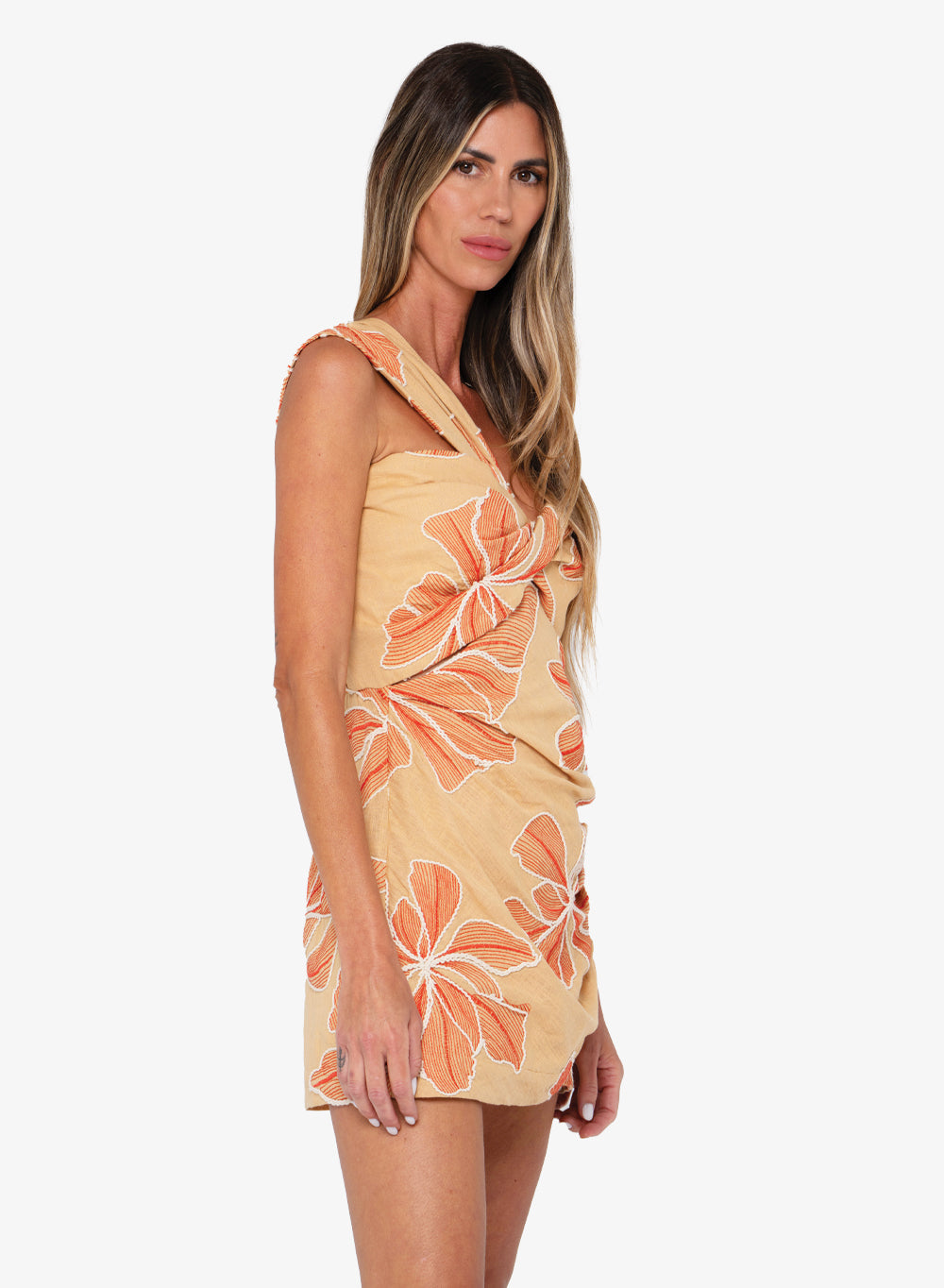 Solange Romper (Orange Multi)