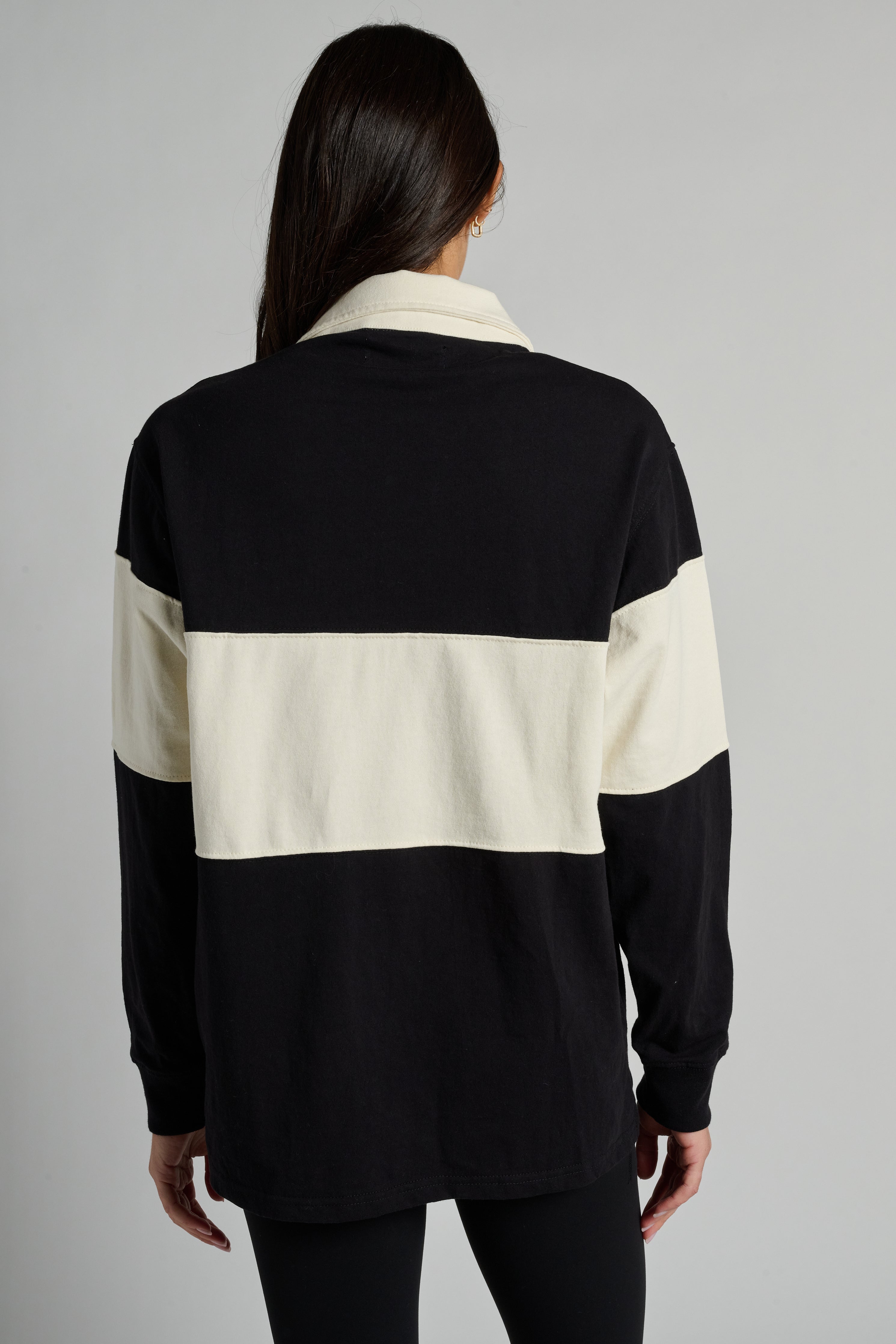 Charlie Long Sleeve Rugby Polo | Soul by SoulCycle