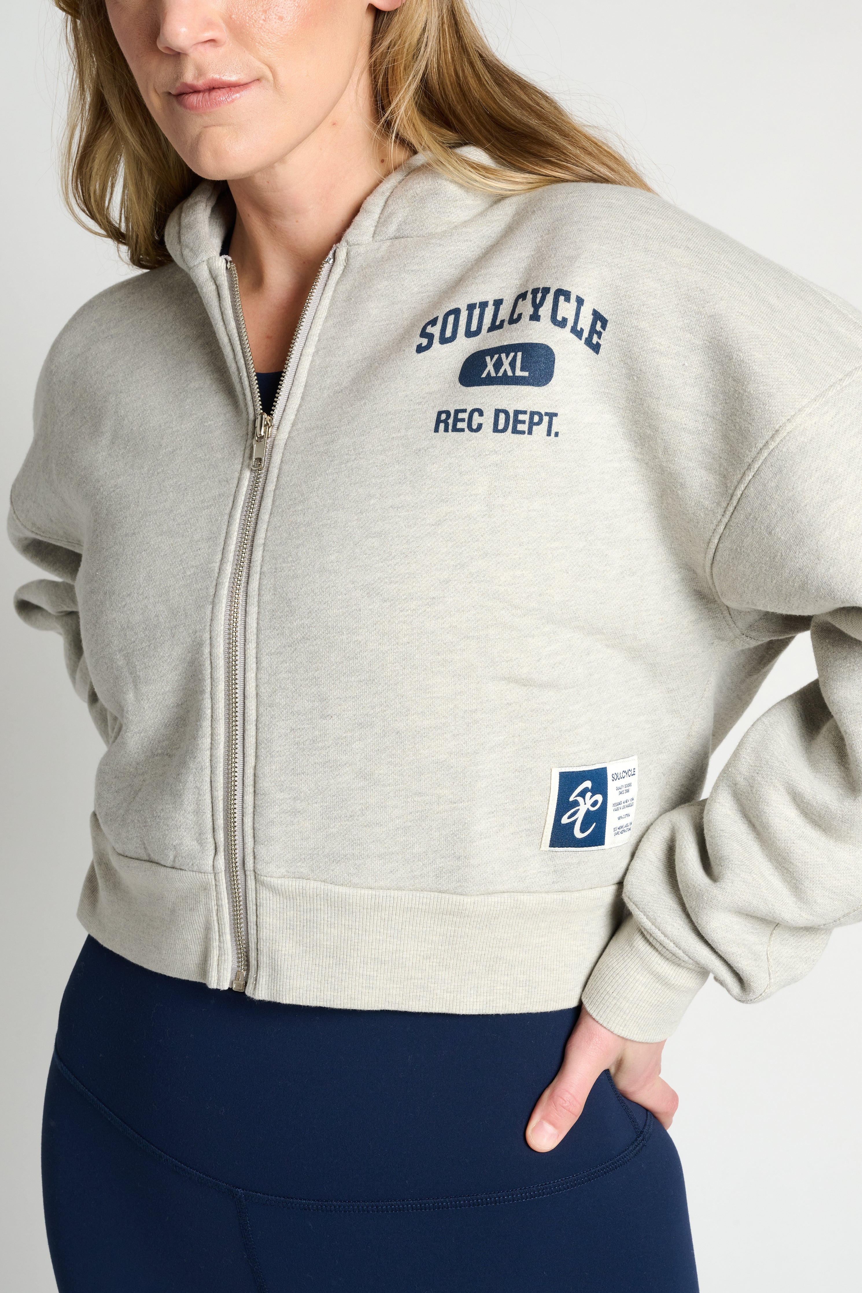 Marissa Crop Zip Up | Soul by SoulCycle