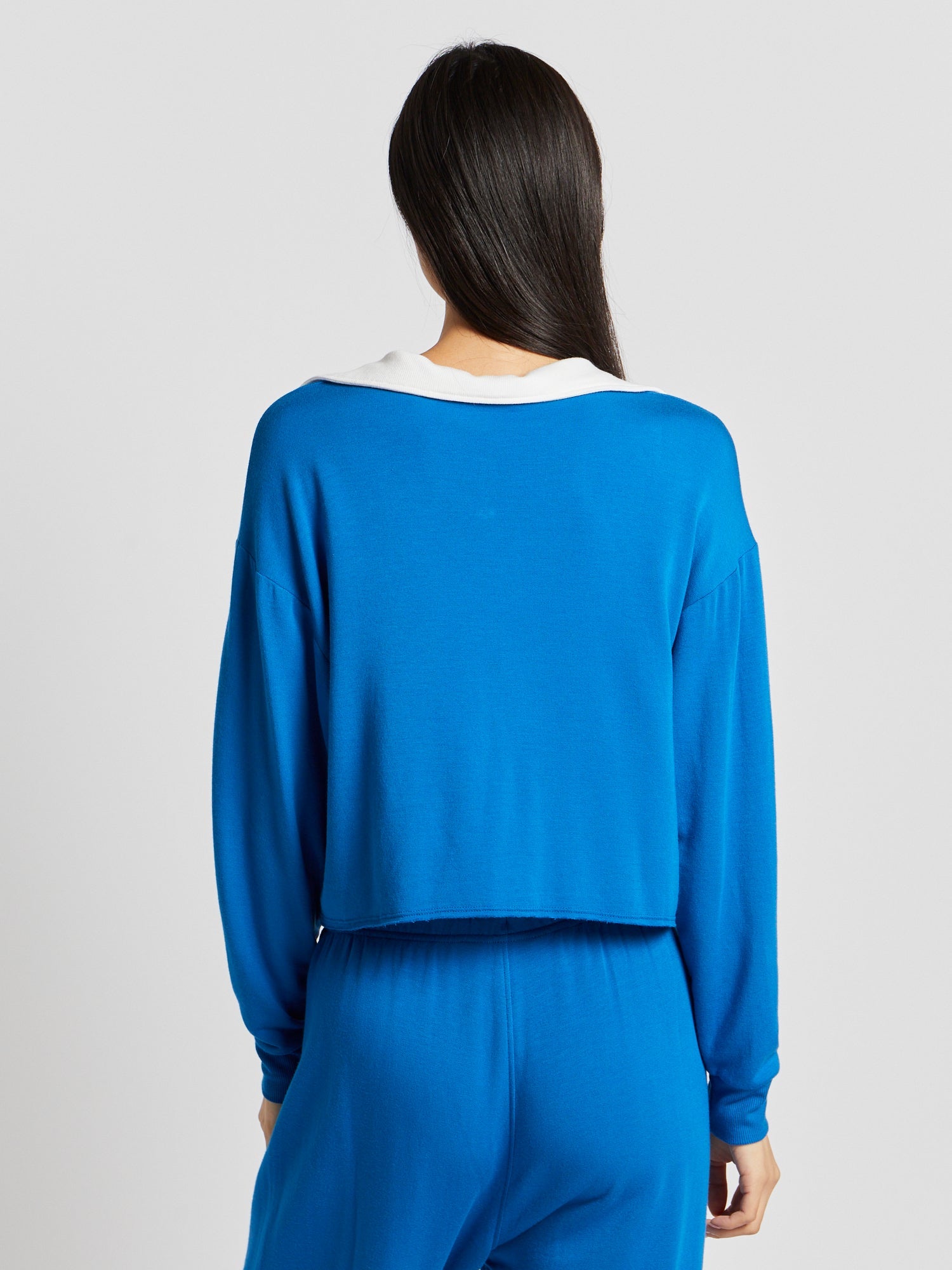 JOAN FLEECE POLO SWEATSHIRT | Splits59