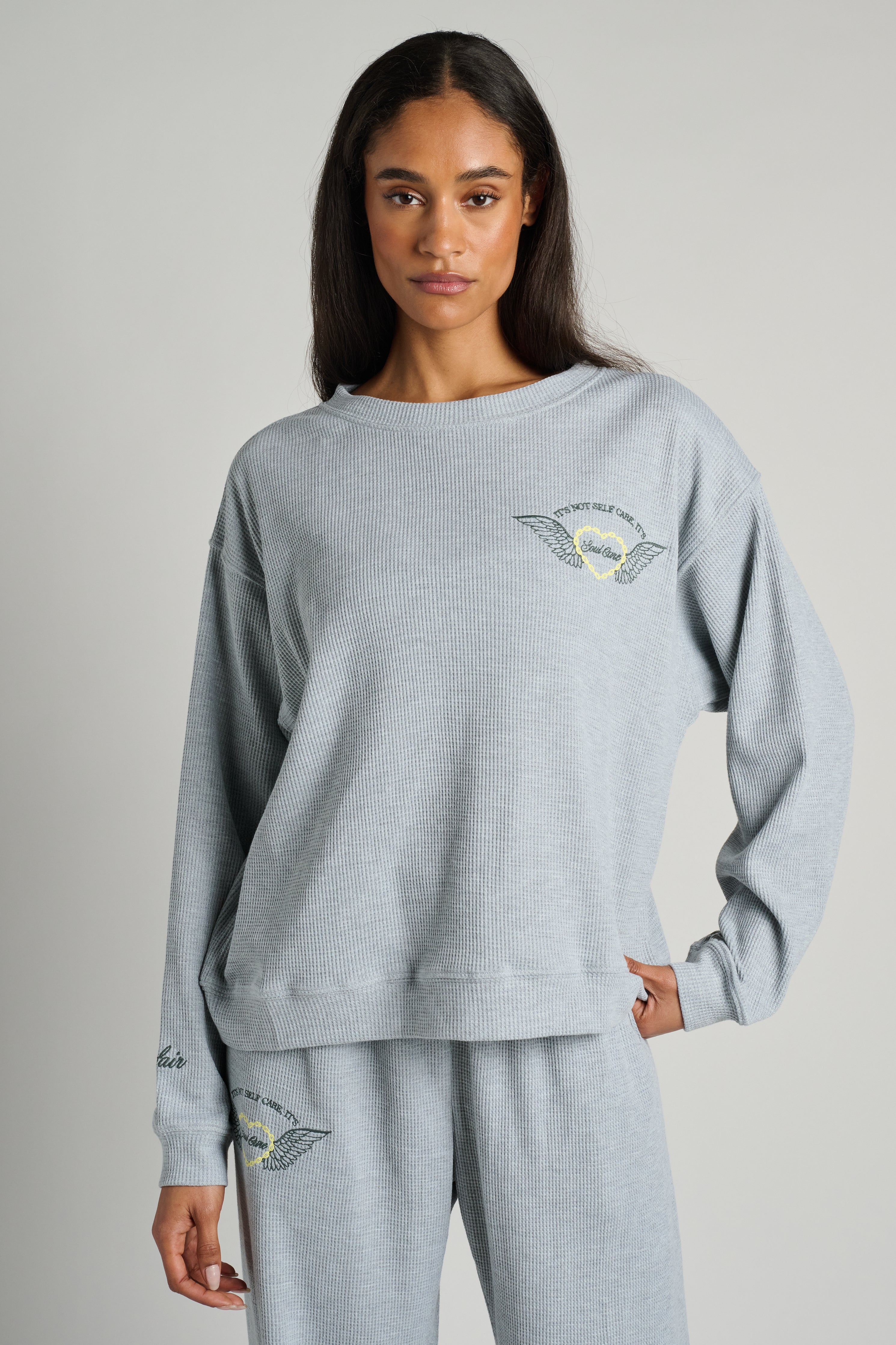 SOUL CARE WAFFLE CREWNECK | The Mayfair Group